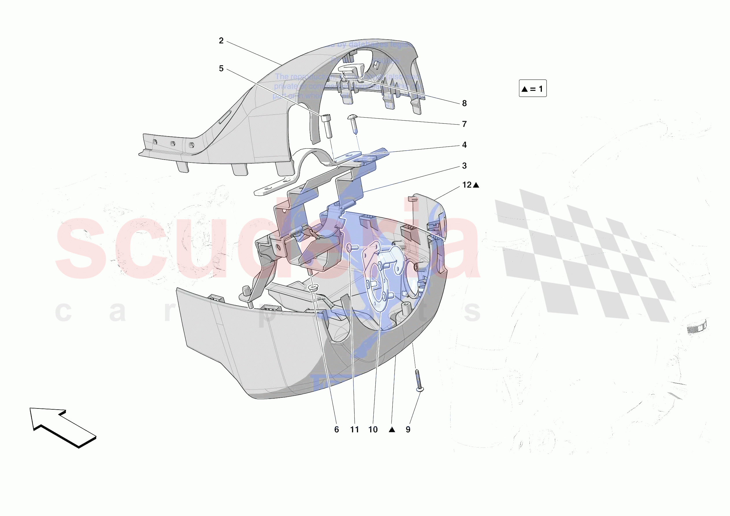 OTHER INTERIOR TRIM ELEMENTS of Ferrari Ferrari 812 Competizione Europe RH
