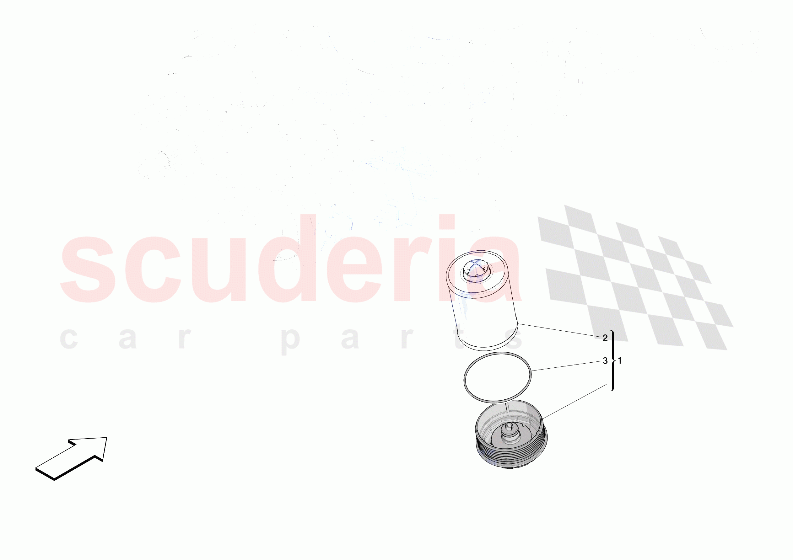 LUBRICATION FILTERS of Ferrari Ferrari Daytona SP3 Europe