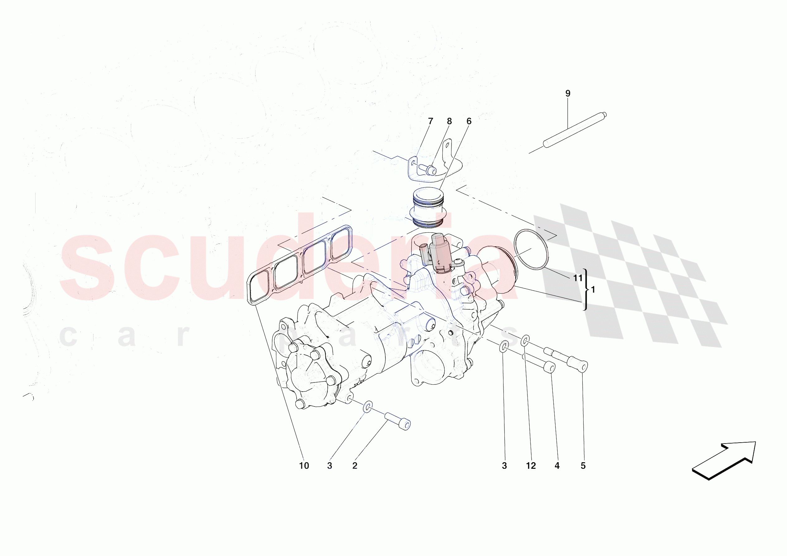 ENGINE OIL PUMP of Ferrari Ferrari Daytona SP3 USA