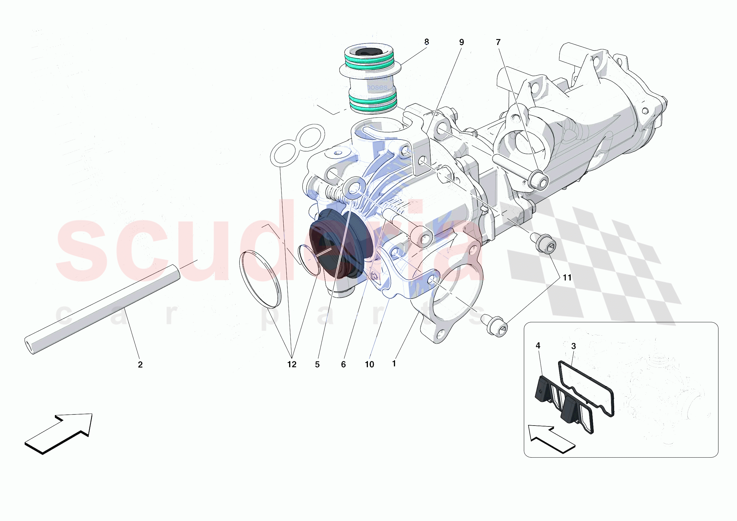ENGINE OIL PUMP of Ferrari Ferrari F8 Spider Europe