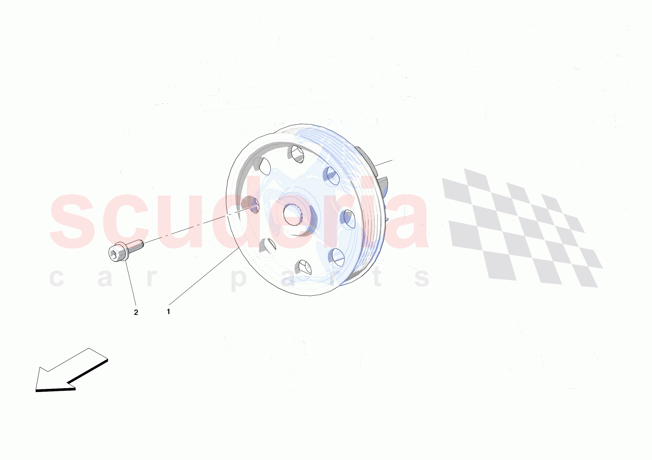 ENGINE COOLING SYSTEM PUMP of Ferrari Ferrari F8 Spider Europe
