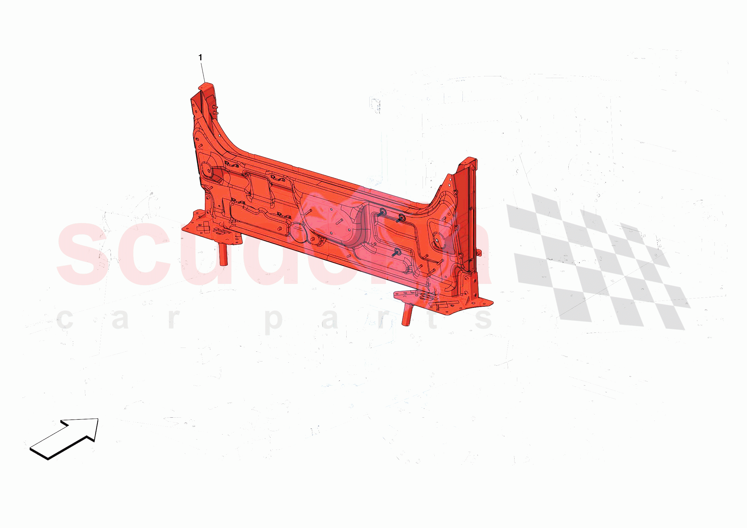 ROLLBAR COMPARTMENT of Ferrari Ferrari F8 Spider Europe