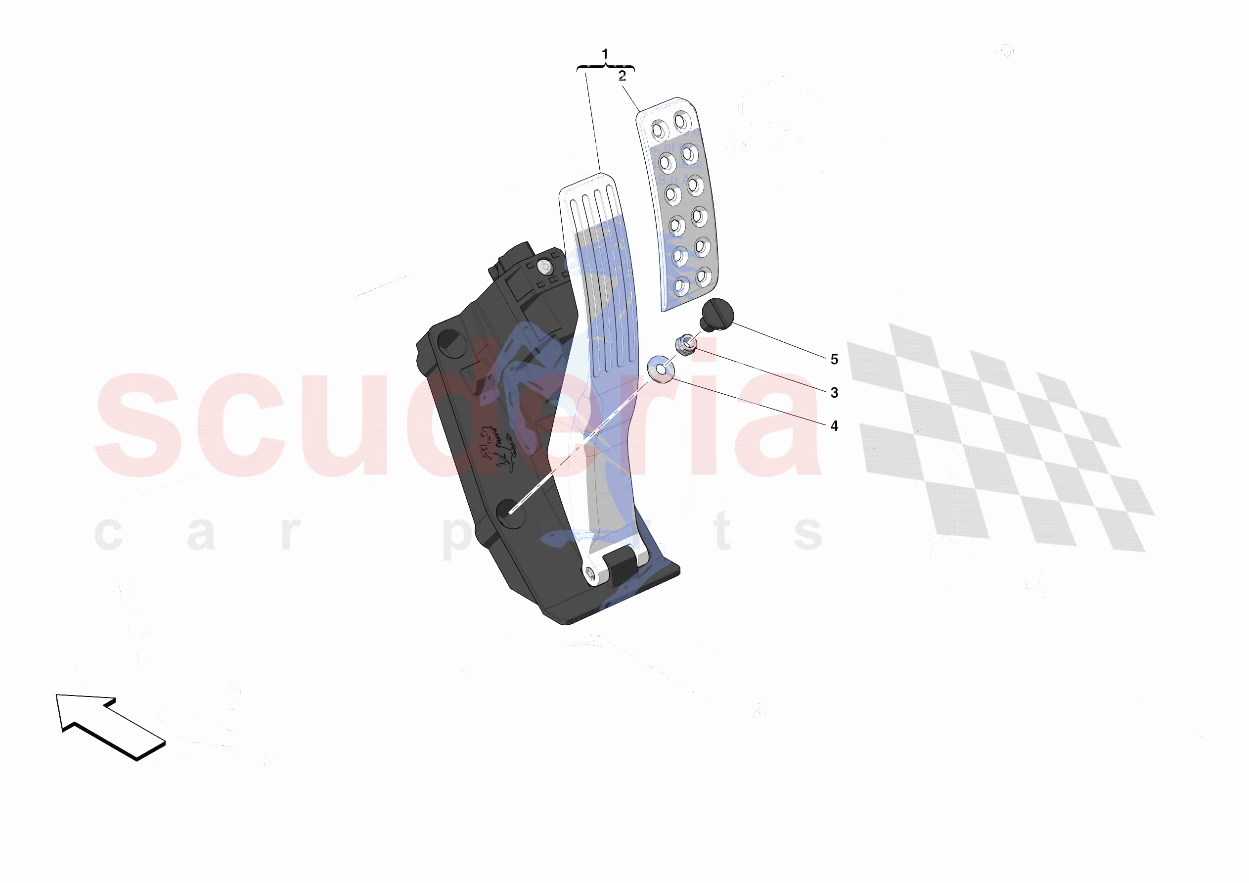 ACCELERATOR CONTROL of Ferrari Ferrari F8 Spider Europe RH