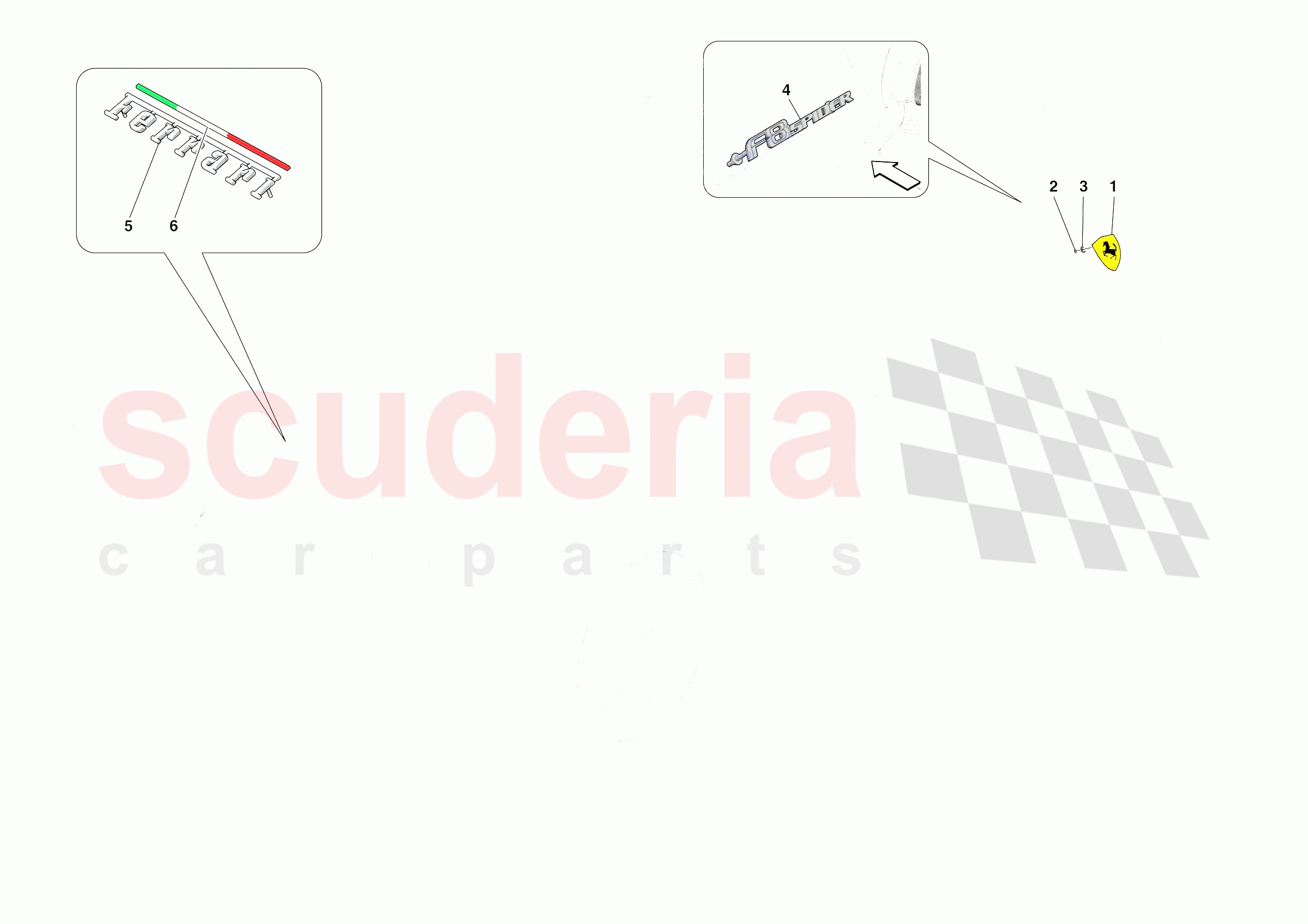 BADGES of Ferrari Ferrari F8 Spider Europe RH