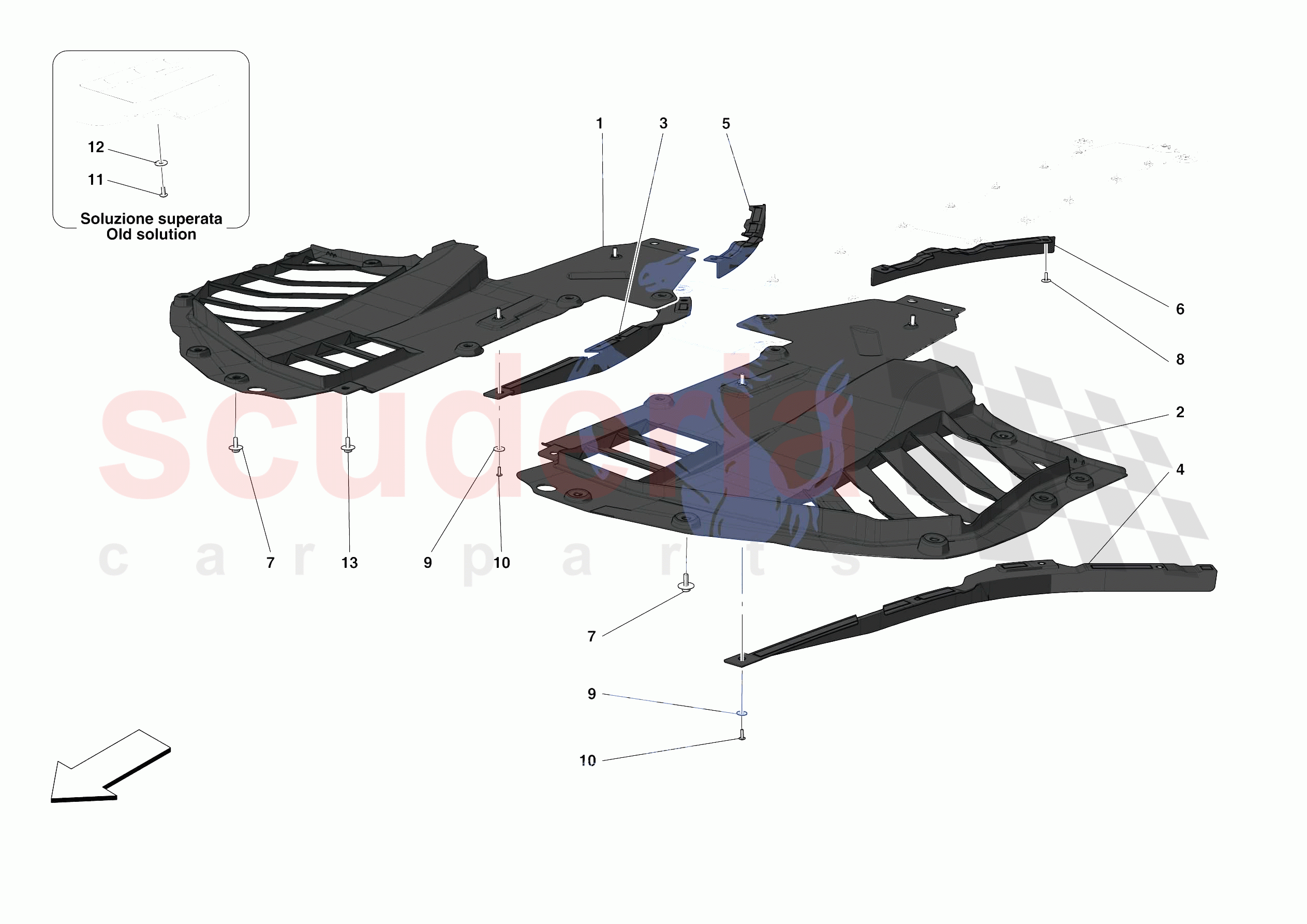 FRONT SHIELDS of Ferrari Ferrari F8 Spider USA