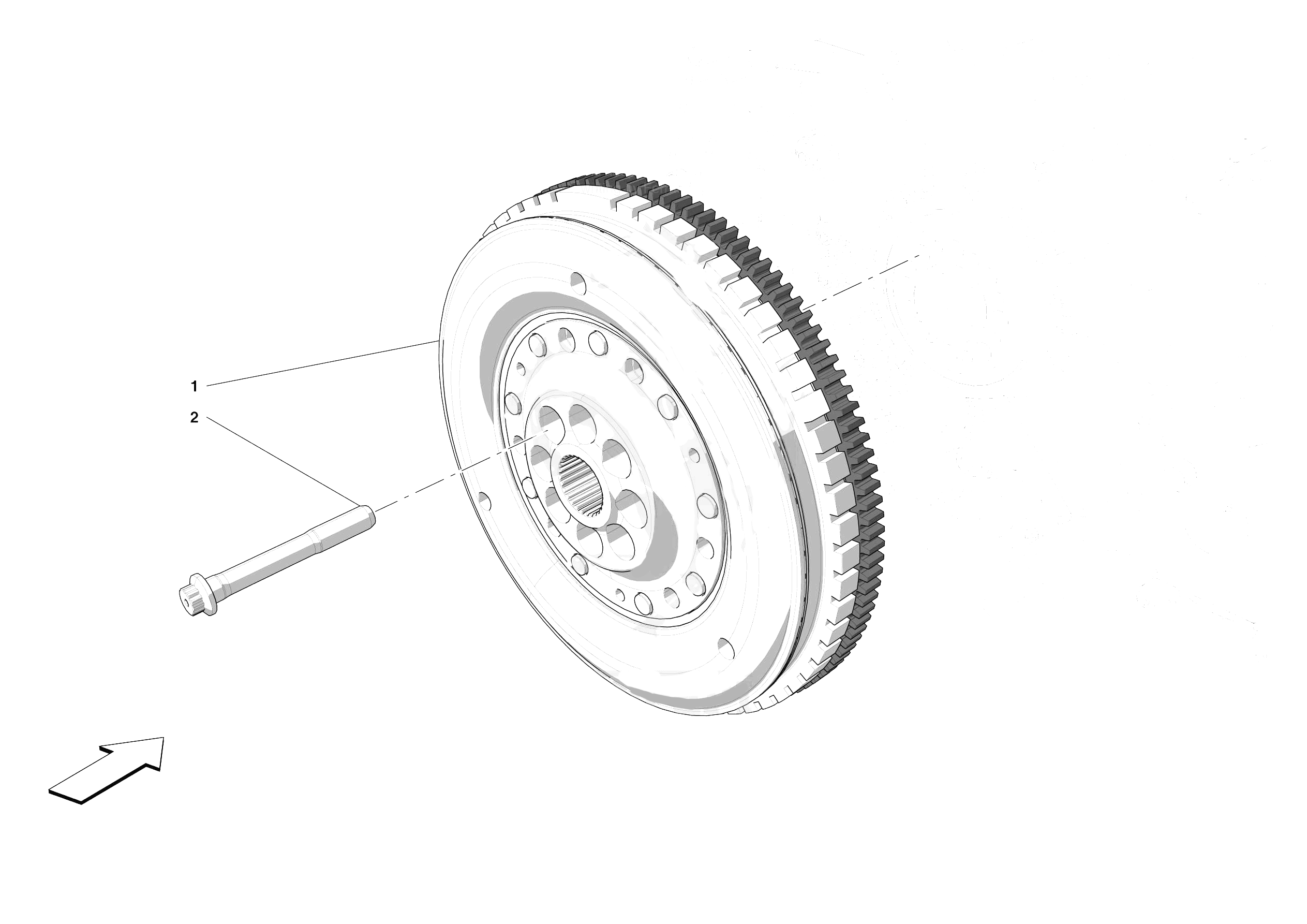 ENGINE FLYWHEEL of Ferrari Ferrari F8 Tributo Europe RH