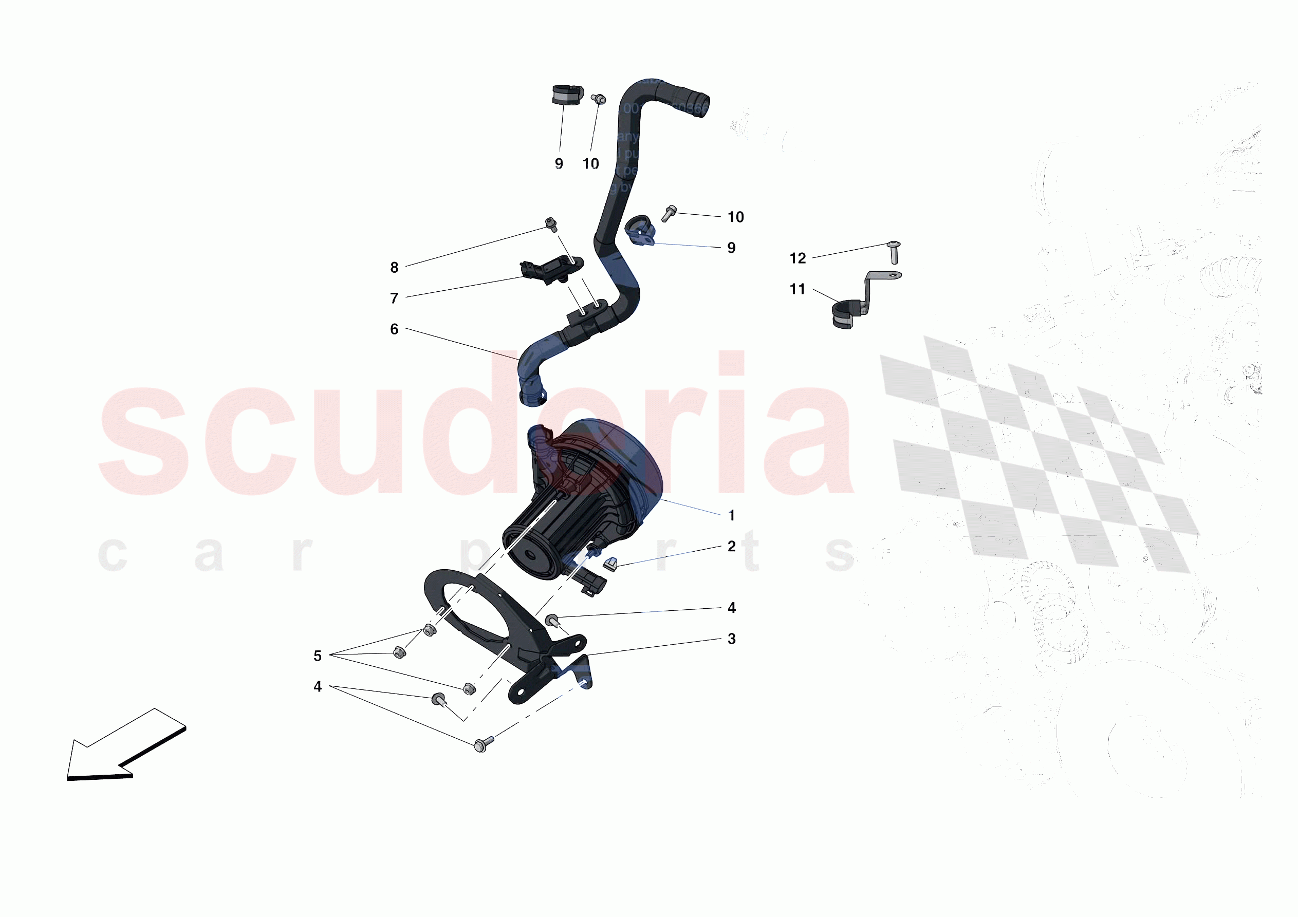 EMISSIONS CONTROL SYSTEM of Ferrari Ferrari F8 Tributo Europe RH