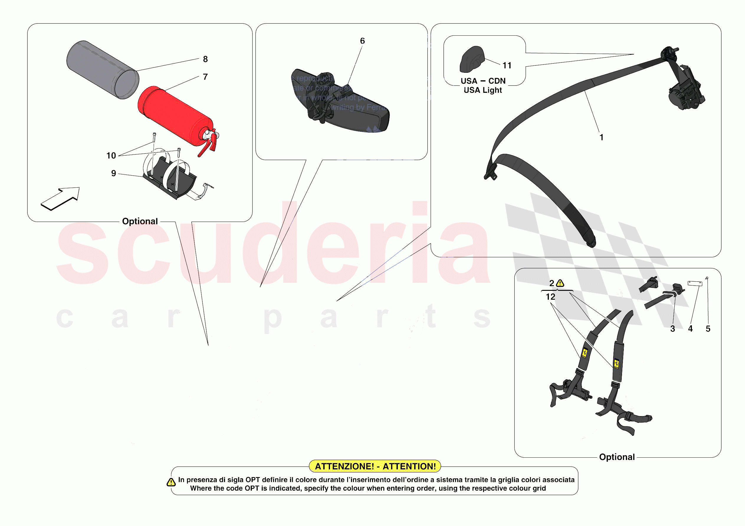 OTHER INTERIOR TRIM ACCESSORIES of Ferrari Ferrari F8 Tributo Europe RH