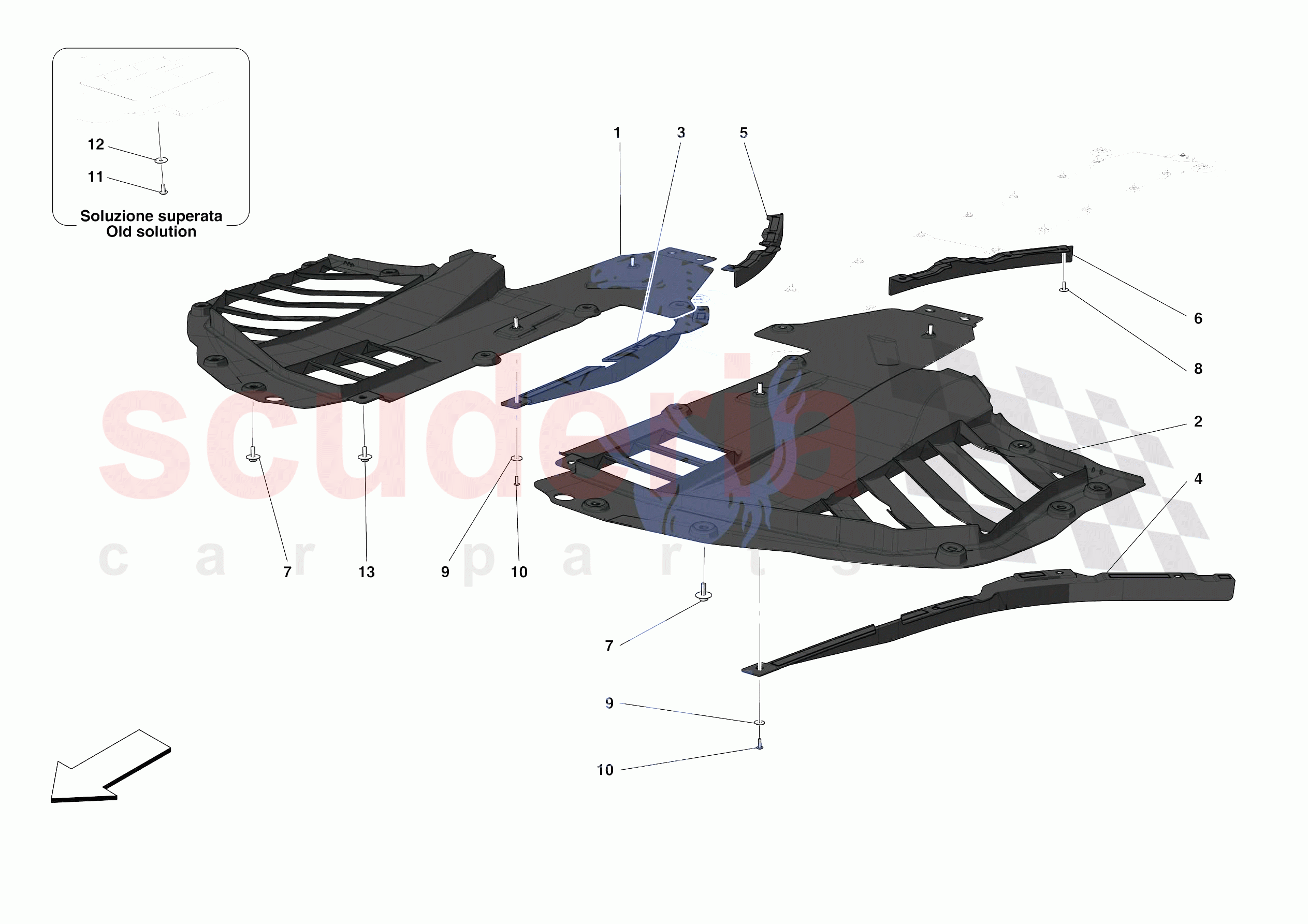 FRONT SHIELDS of Ferrari Ferrari F8 Tributo USA
