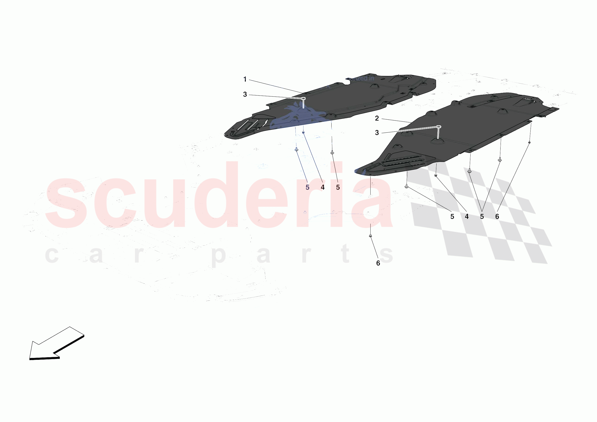 CENTRE SHIELDS of Ferrari Ferrari Monza SPA1 Europe