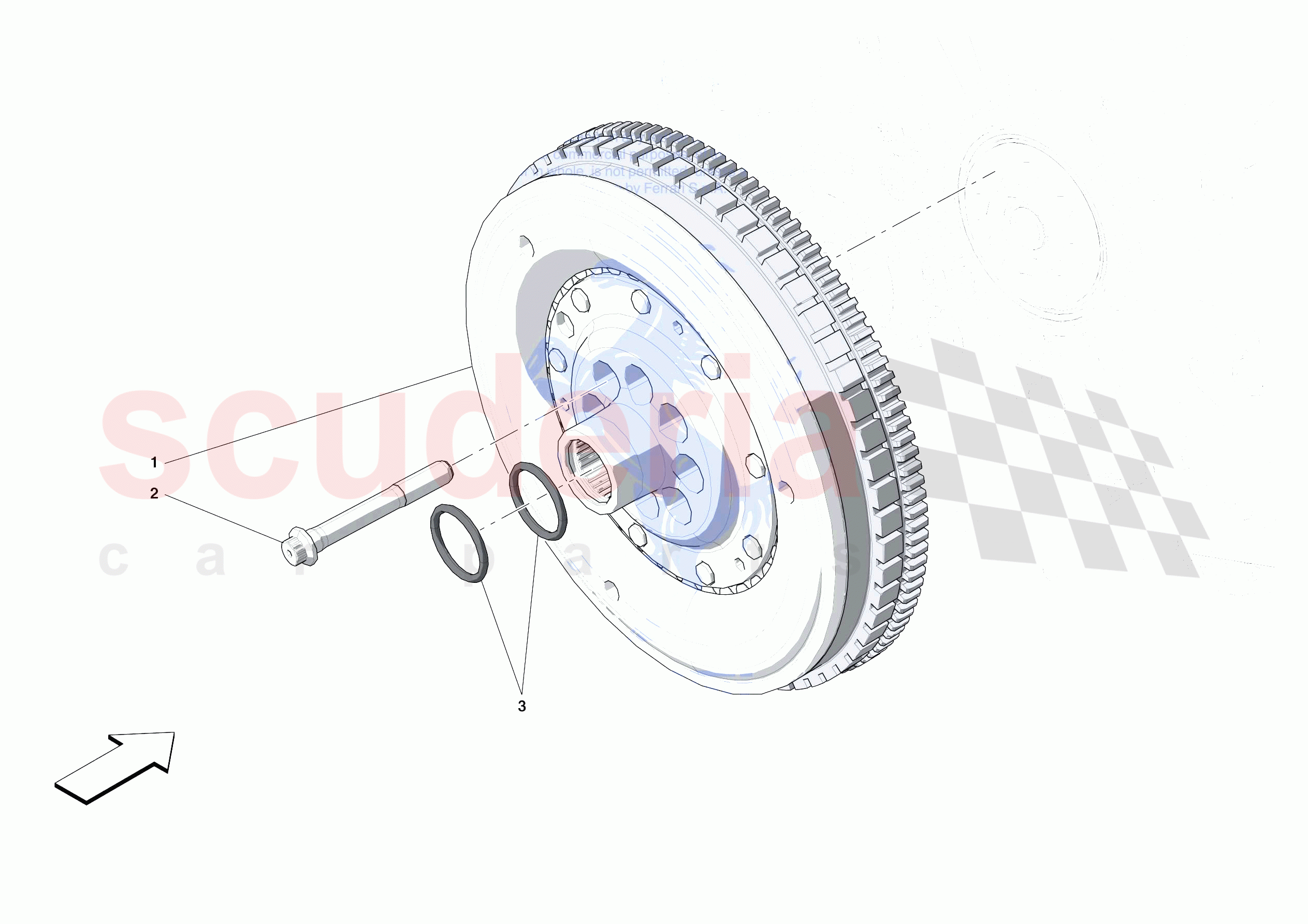 ENGINE FLYWHEEL of Ferrari Ferrari Portofino Europe
