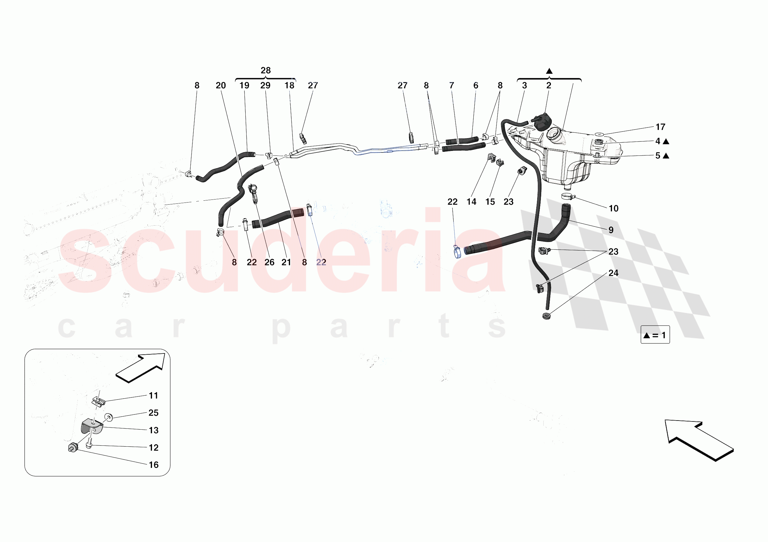 EXPANSION TANK of Ferrari Ferrari Portofino Europe RH