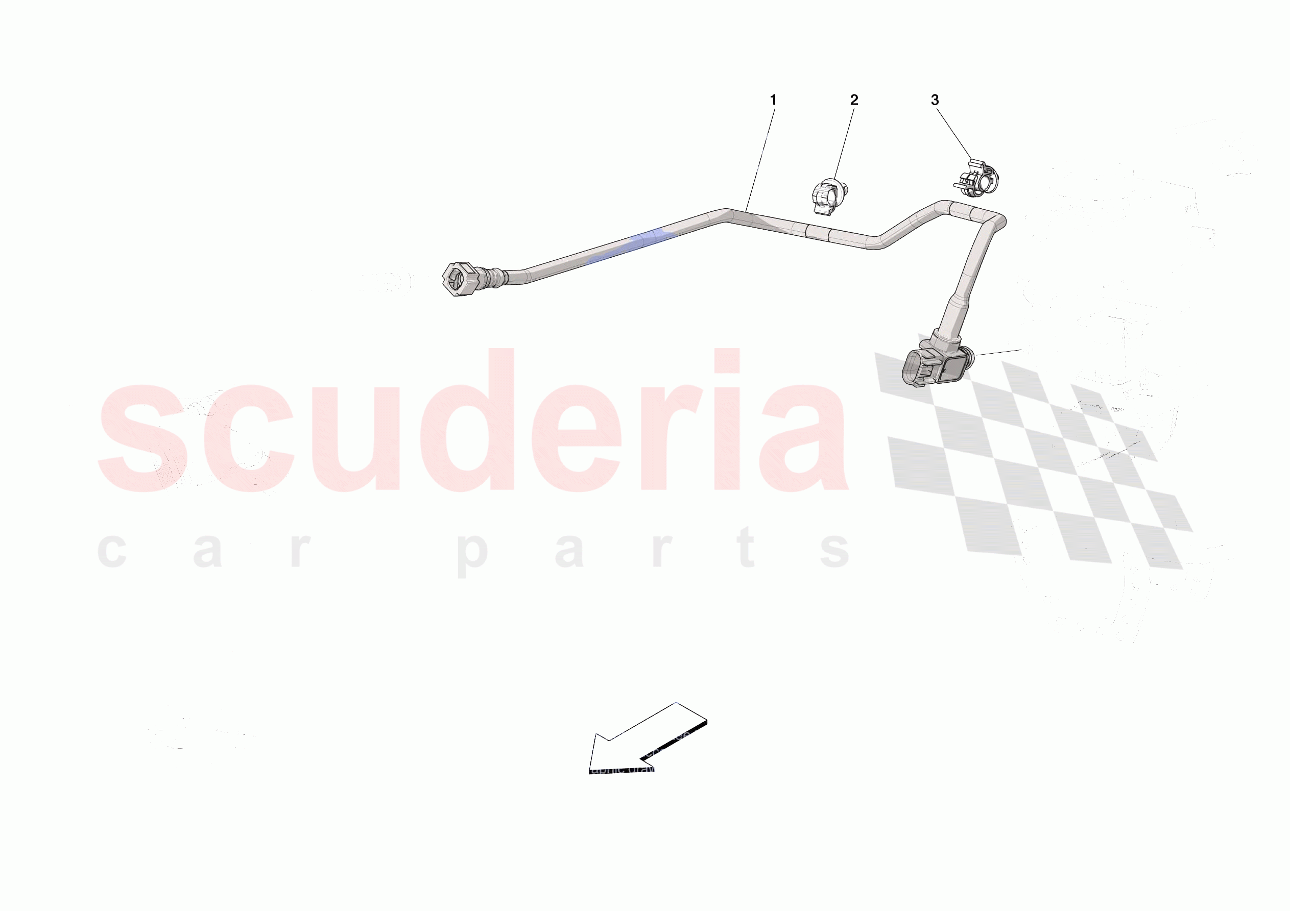 SERVO BRAKE PIPES of Ferrari Ferrari Portofino M Europe