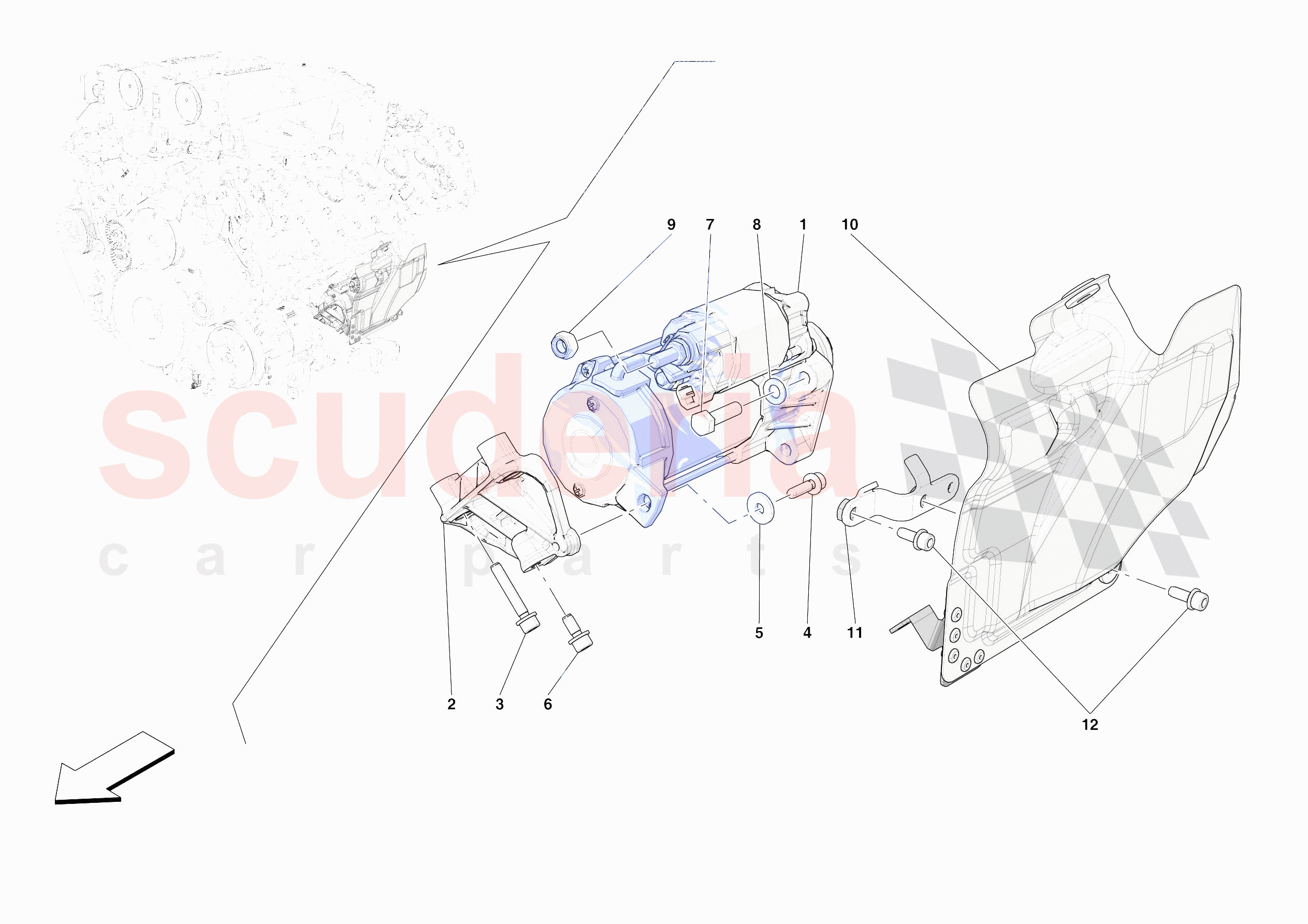 ELECTRIC STARTER MOTOR of Ferrari Ferrari Portofino M Europe RH