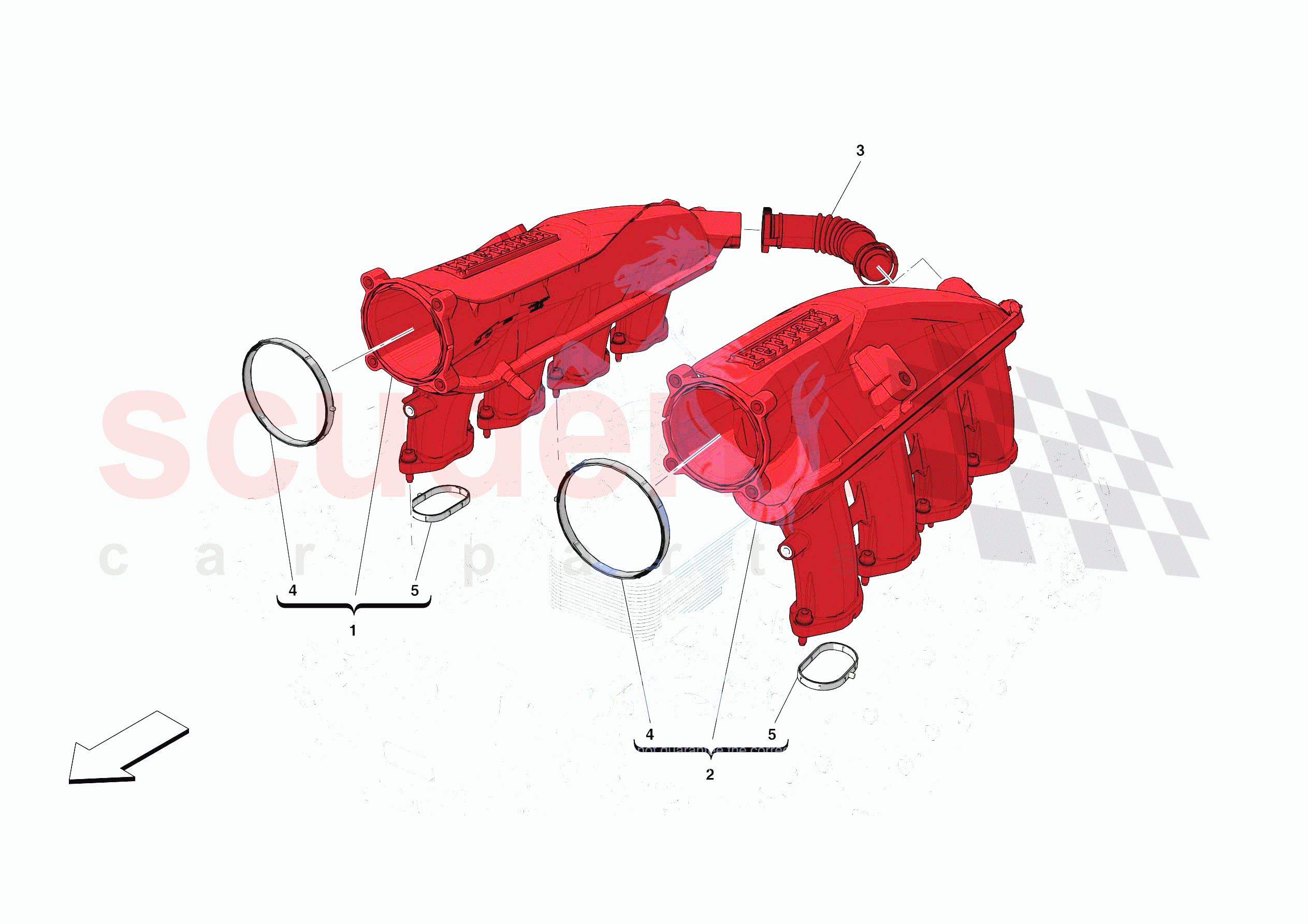 ENGINE INTAKE DUCT of Ferrari Ferrari Portofino M USA