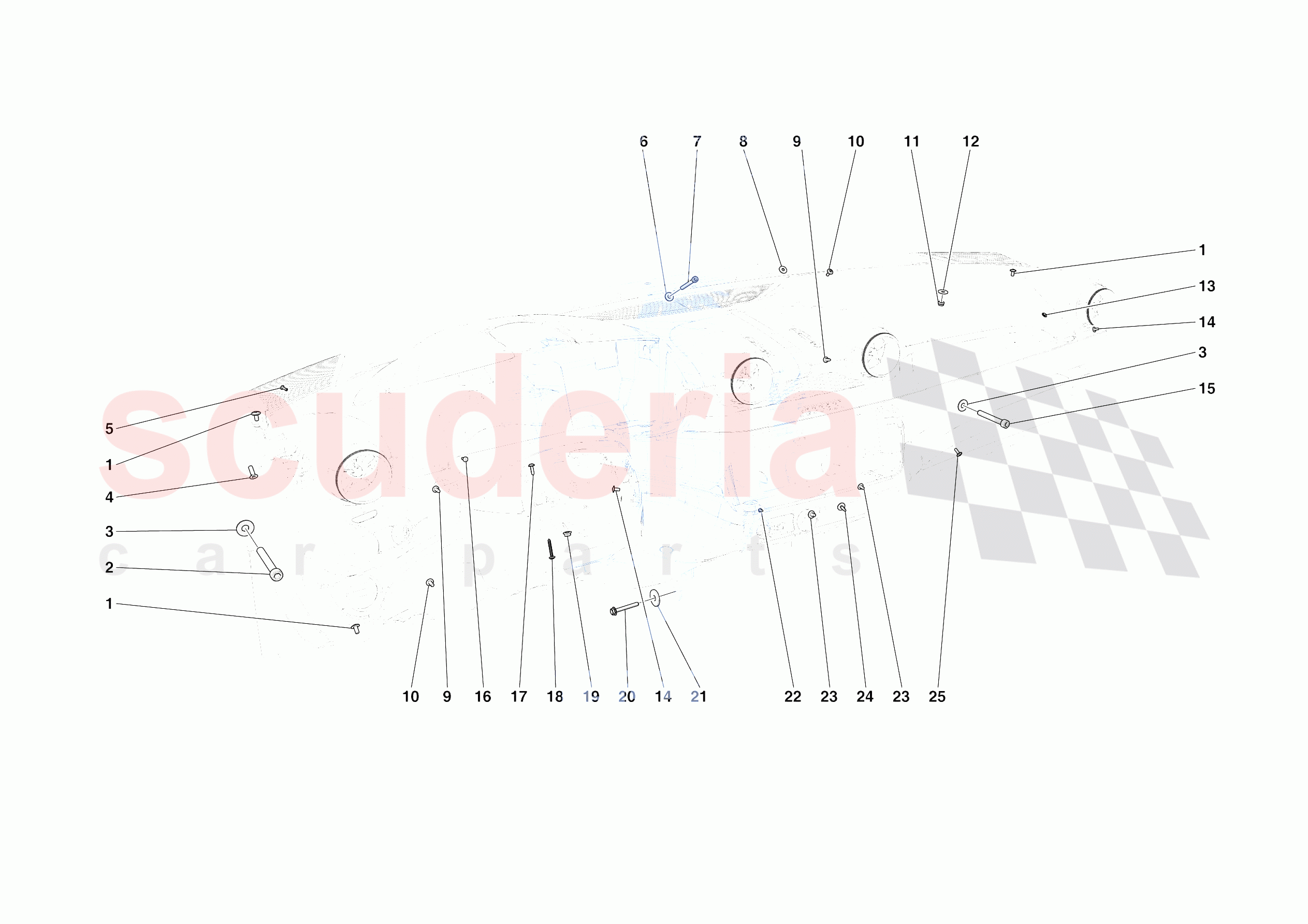 DASHBOARD - FASTENERS of Ferrari Ferrari Portofino M USA
