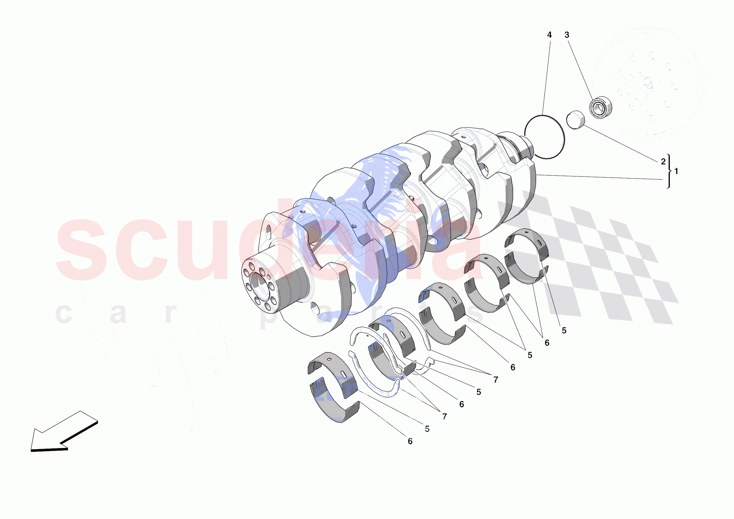 CRANKSHAFT of Ferrari Ferrari Portofino USA