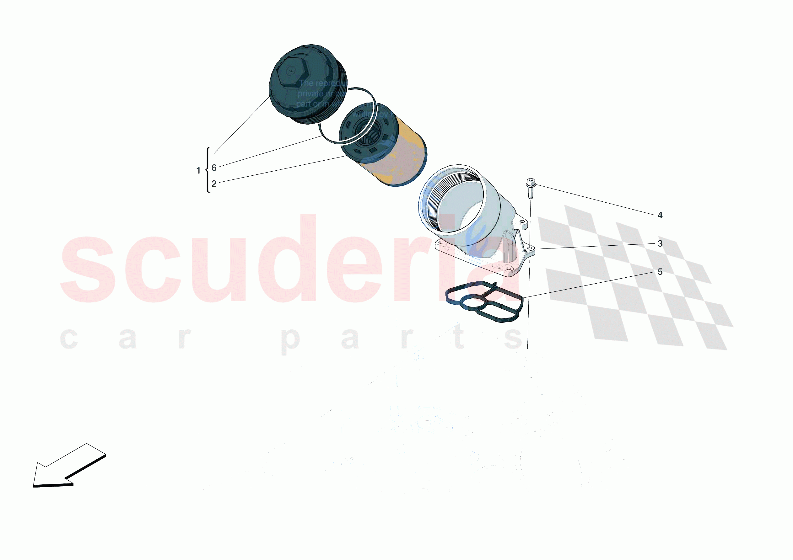 LUBRICATION OIL FILTERS of Ferrari Ferrari Portofino USA