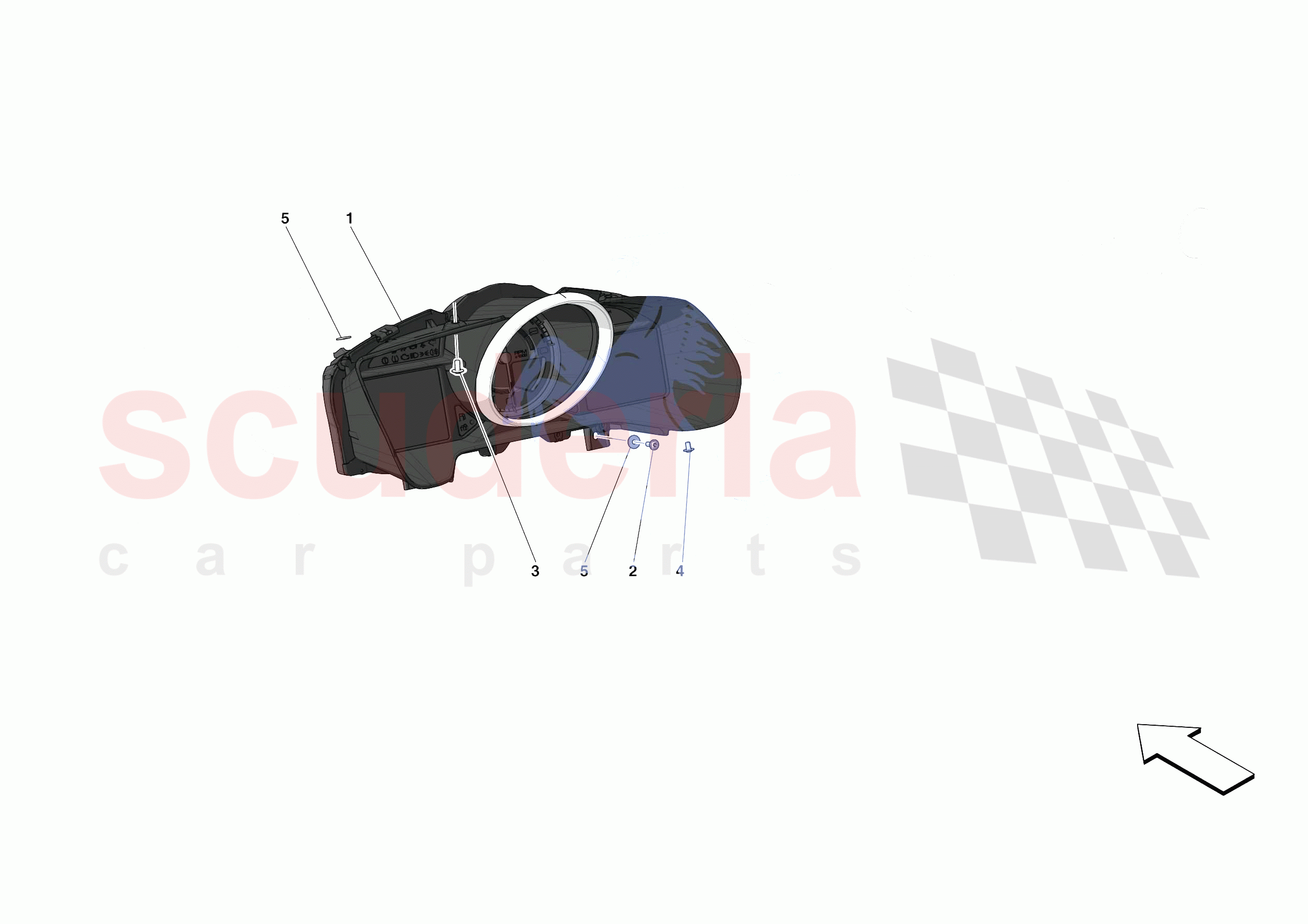 INSTRUMENTATION of Ferrari Ferrari Portofino USA