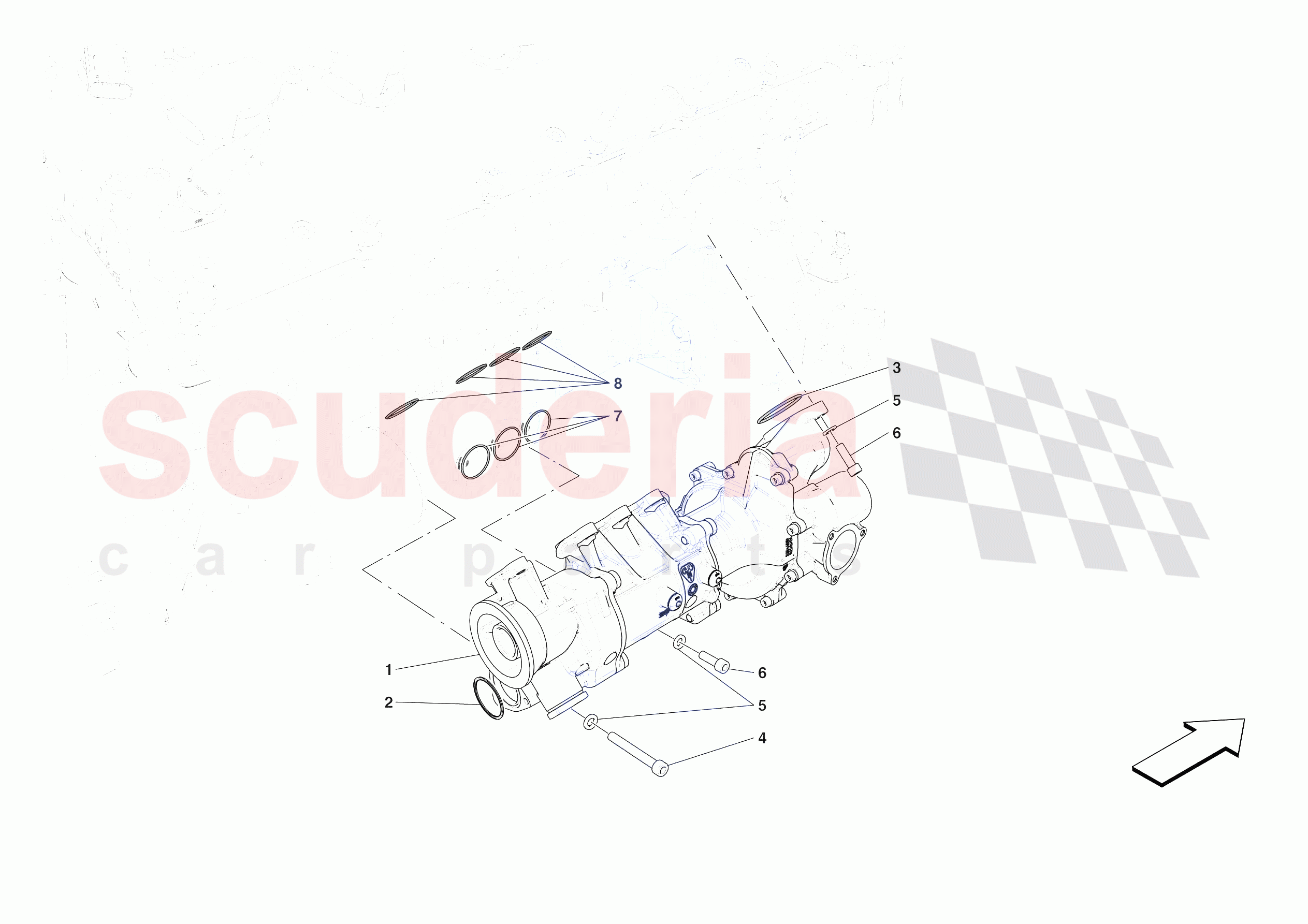 ENGINE OIL PUMP of Ferrari Ferrari Purosangue Europe
