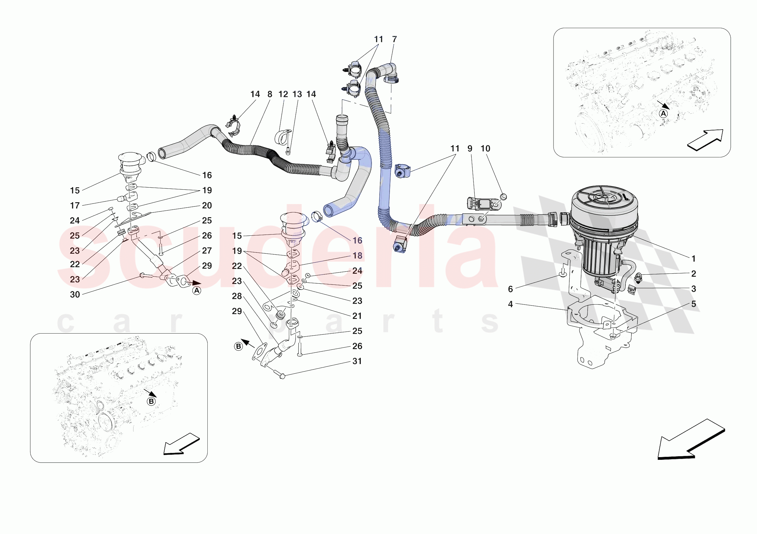EMISSIONS CONTROL SYSTEM of Ferrari Ferrari Purosangue Europe