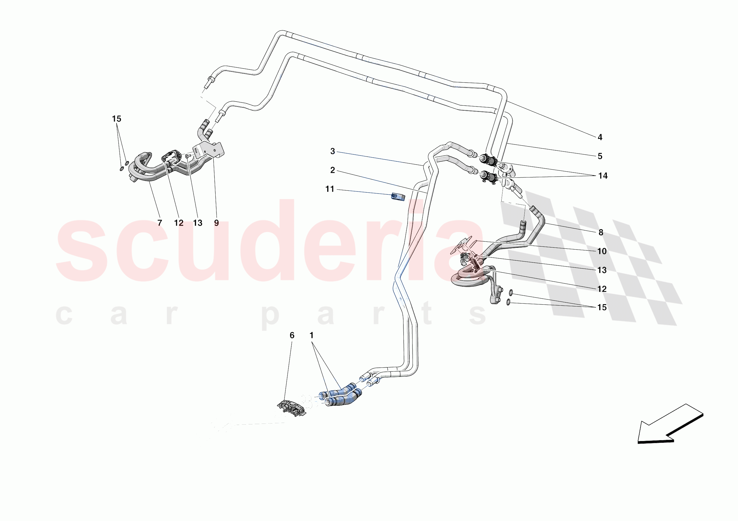 REAR SUSPENSION - COOLING of Ferrari Ferrari Purosangue Europe