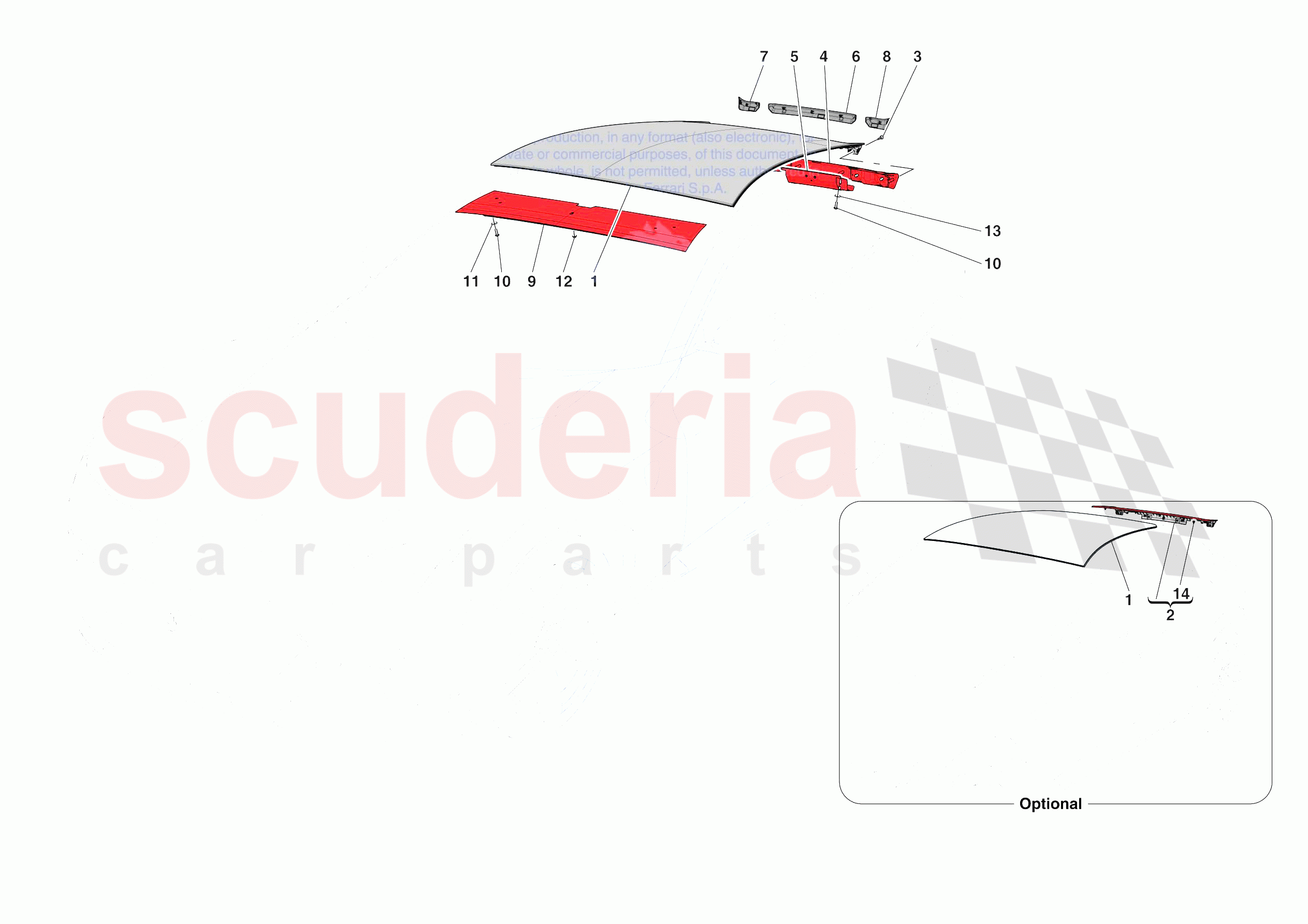 ROOF of Ferrari Ferrari Purosangue Europe