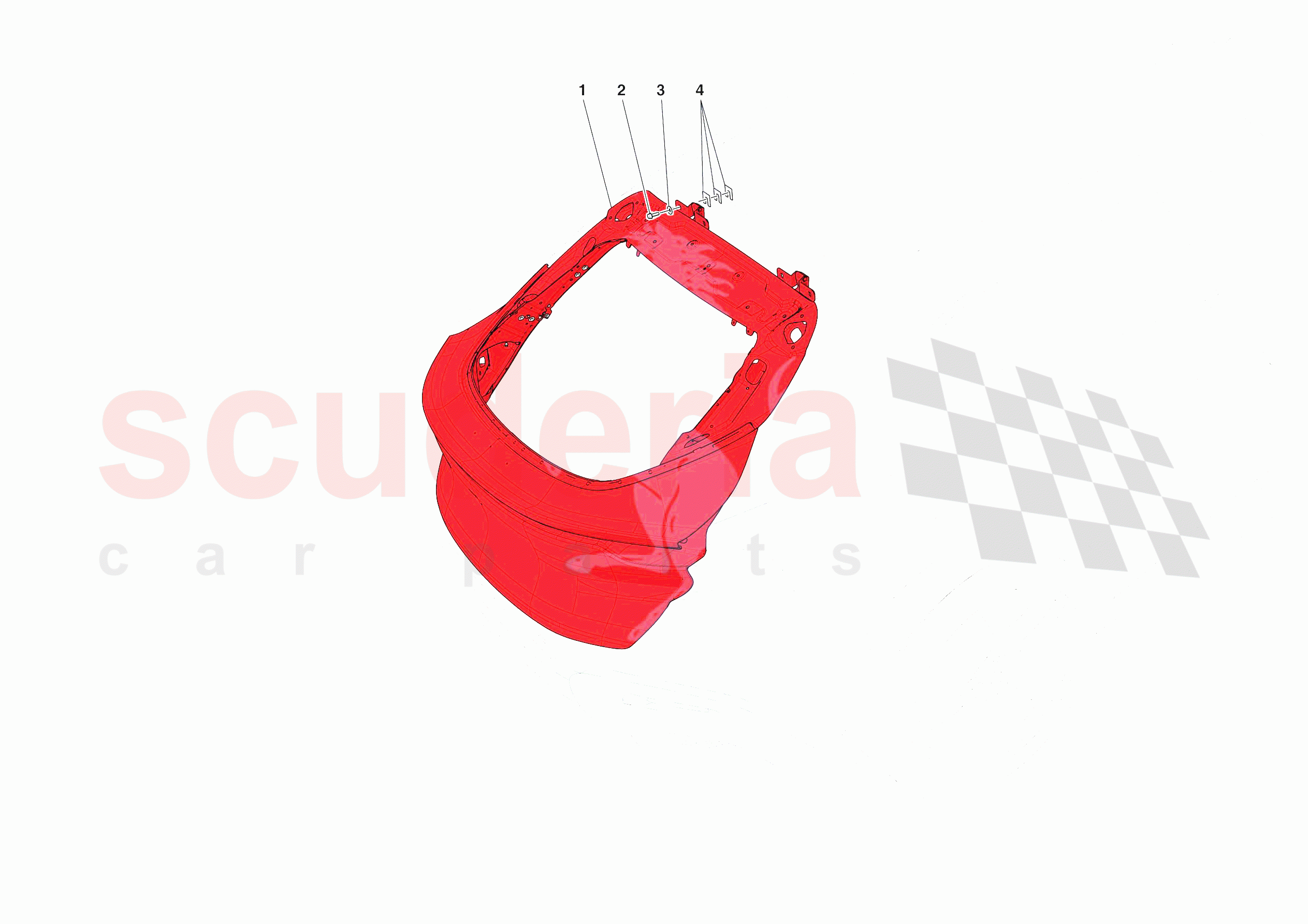 REAR LID SUBSTRUCTURE of Ferrari Ferrari Purosangue Europe