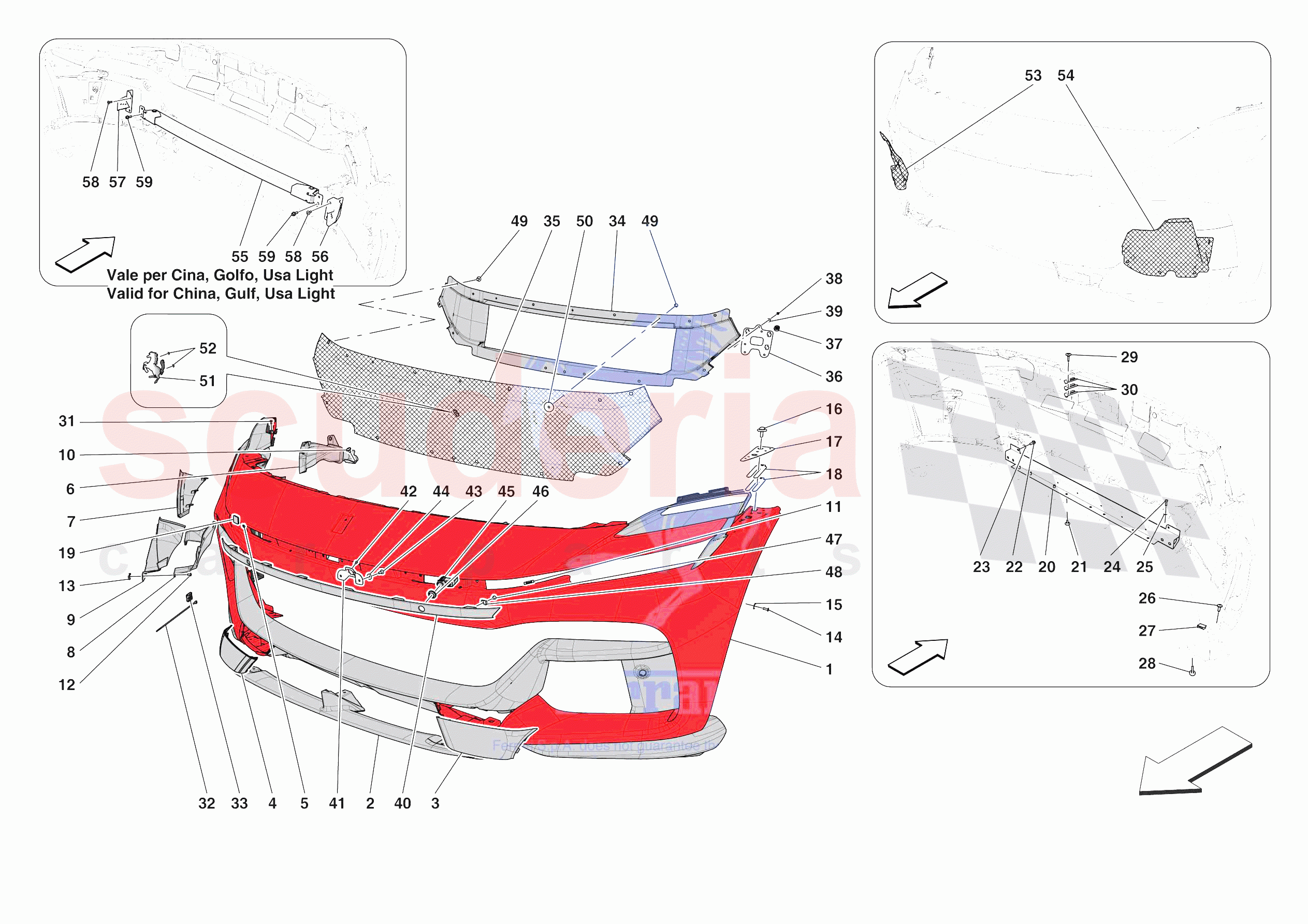 FRONT BUMPER of Ferrari Ferrari Purosangue Europe