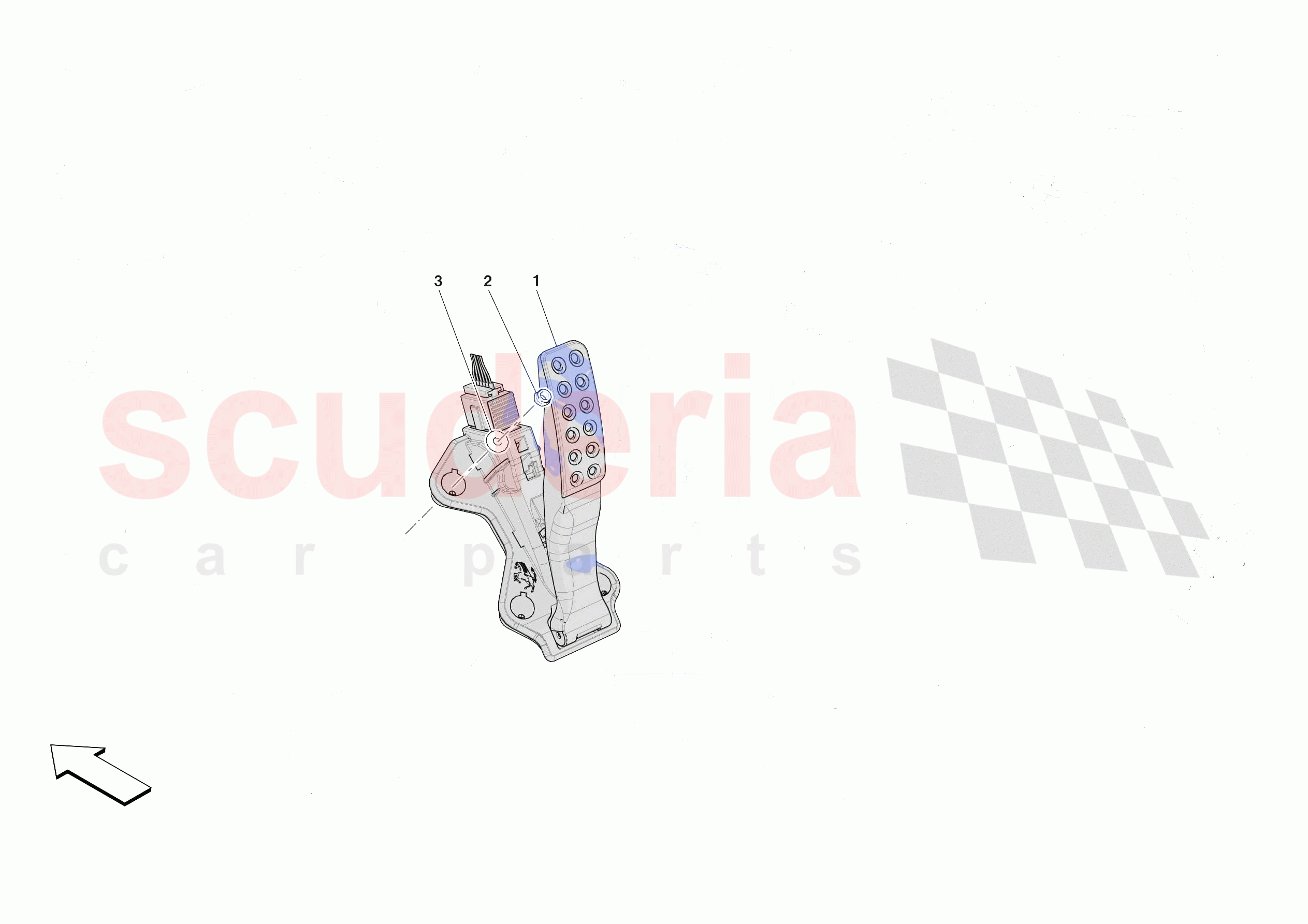 ACCELERATOR CONTROL of Ferrari Ferrari Purosangue Europe RH