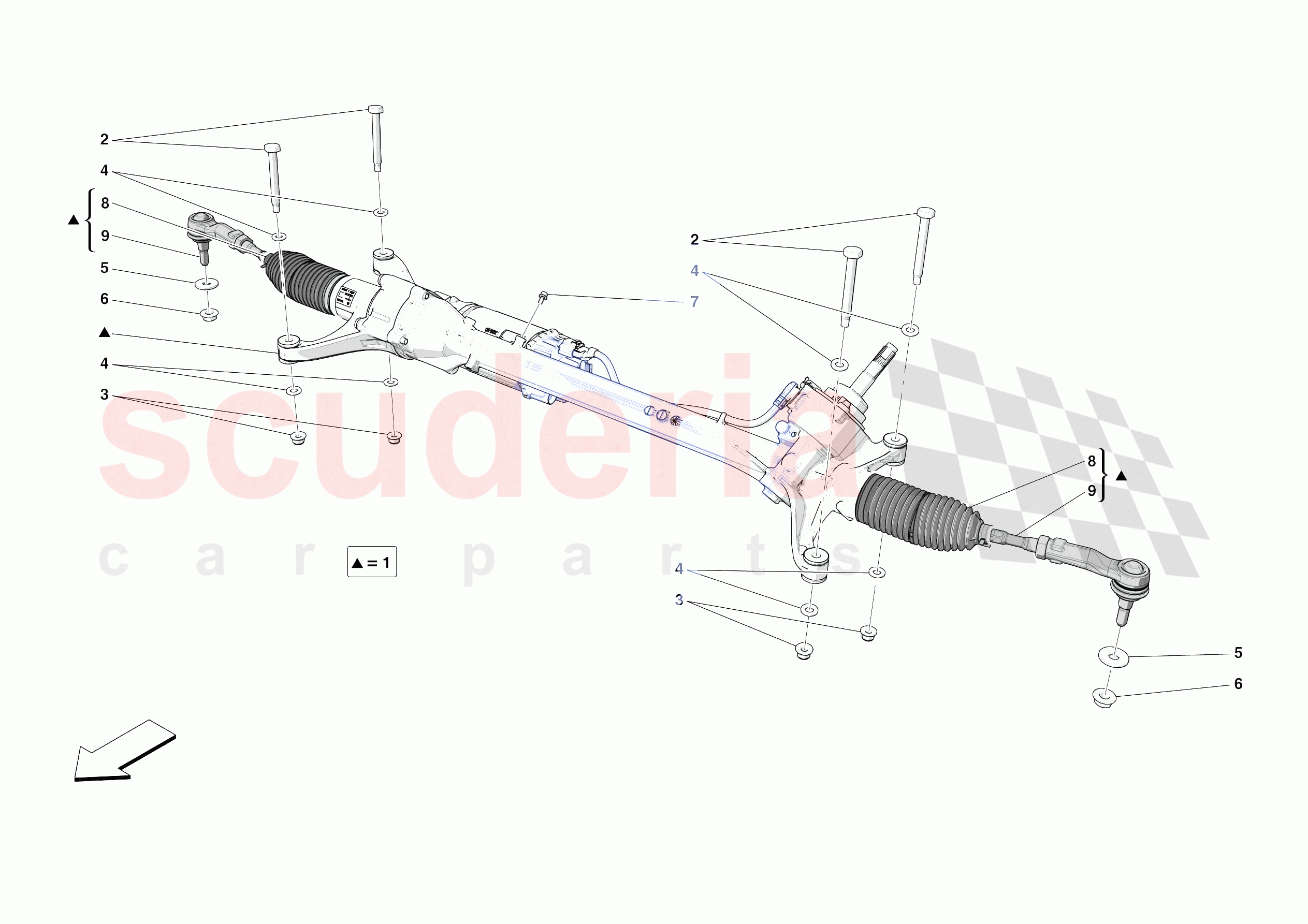 STEERING BOX of Ferrari Ferrari Purosangue Europe RH