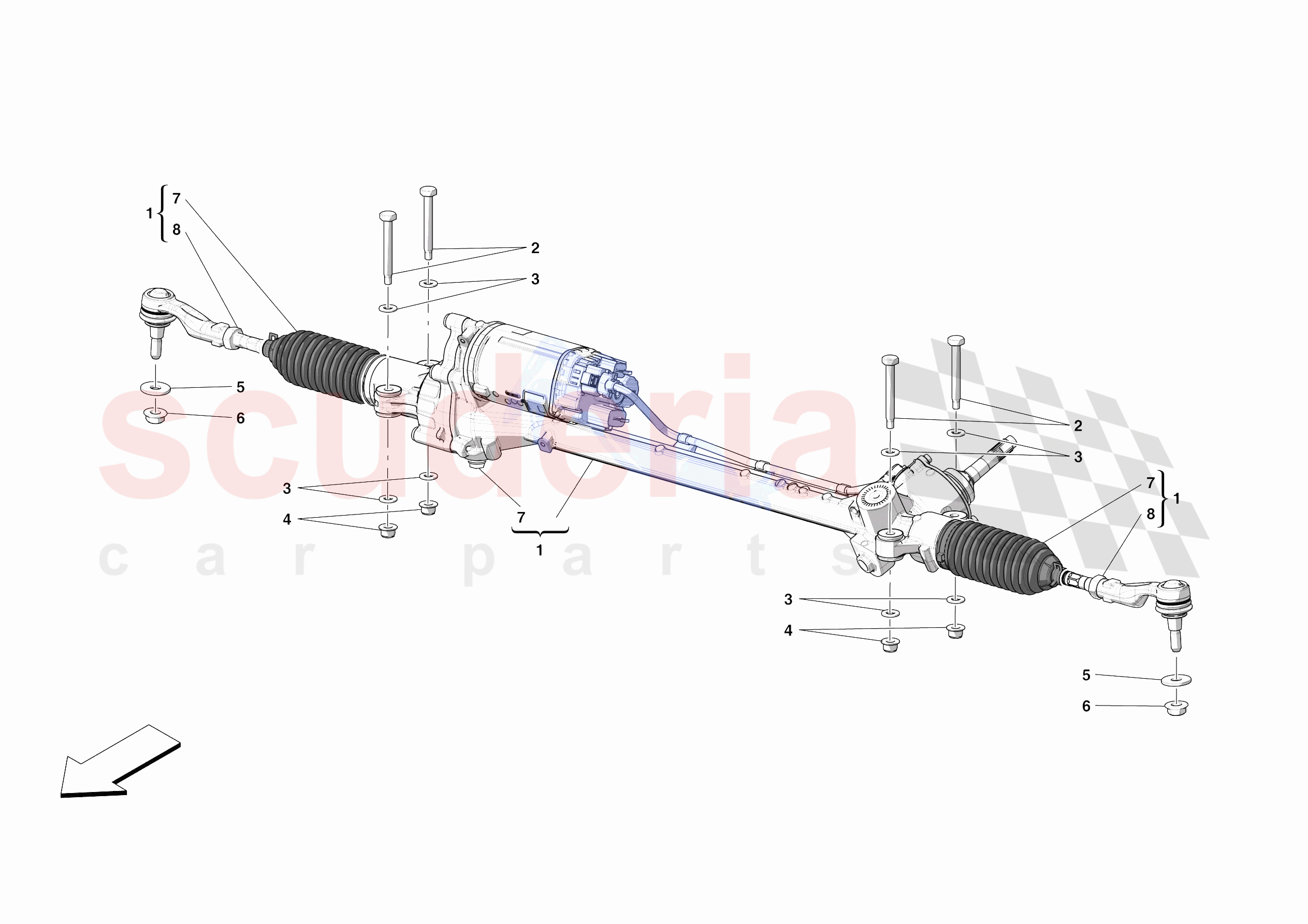 STEERING BOX of Ferrari Ferrari Roma Europe