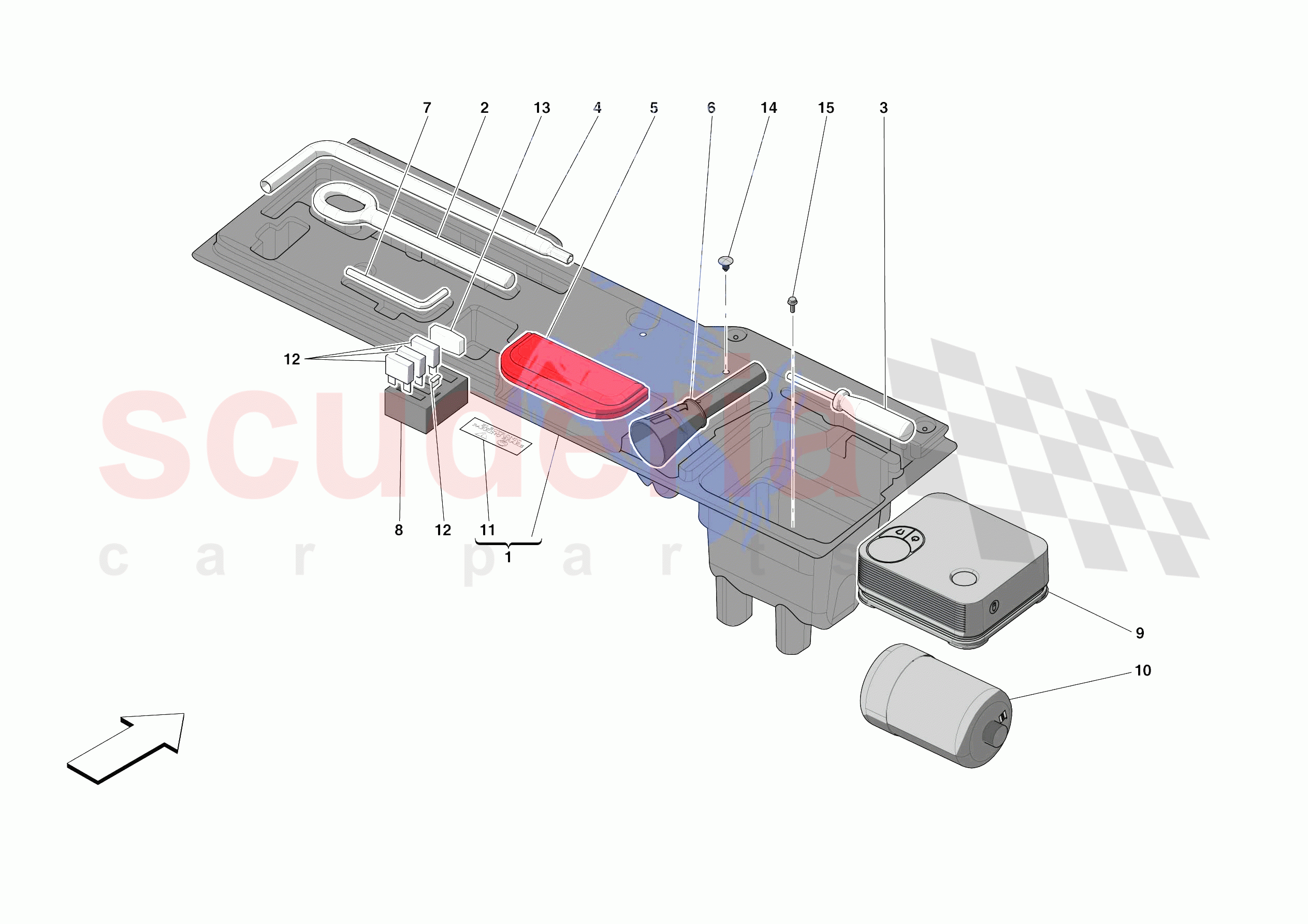 TOOLS PROVIDED WITH VEHICLE of Ferrari Ferrari Roma Europe