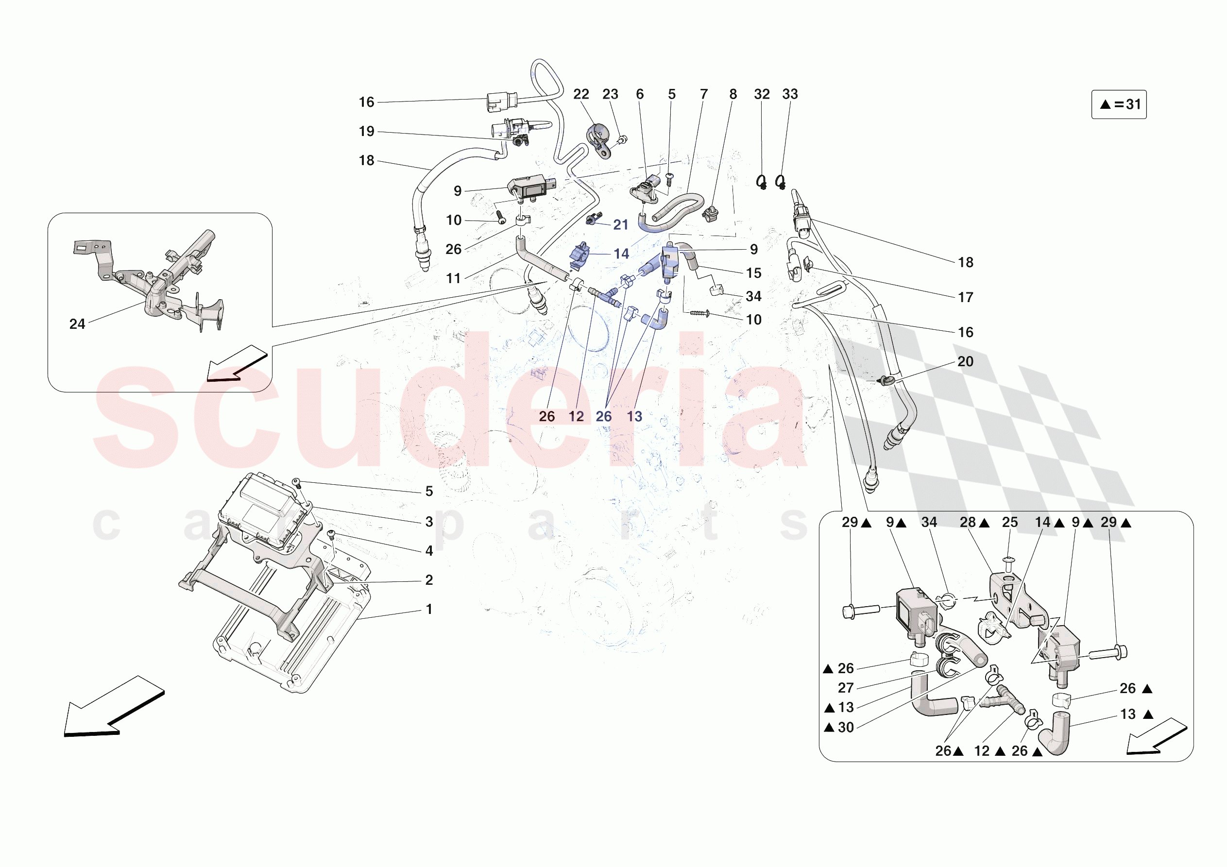 ENGINE INJECTION CONTROL of Ferrari Ferrari Roma Europe RH