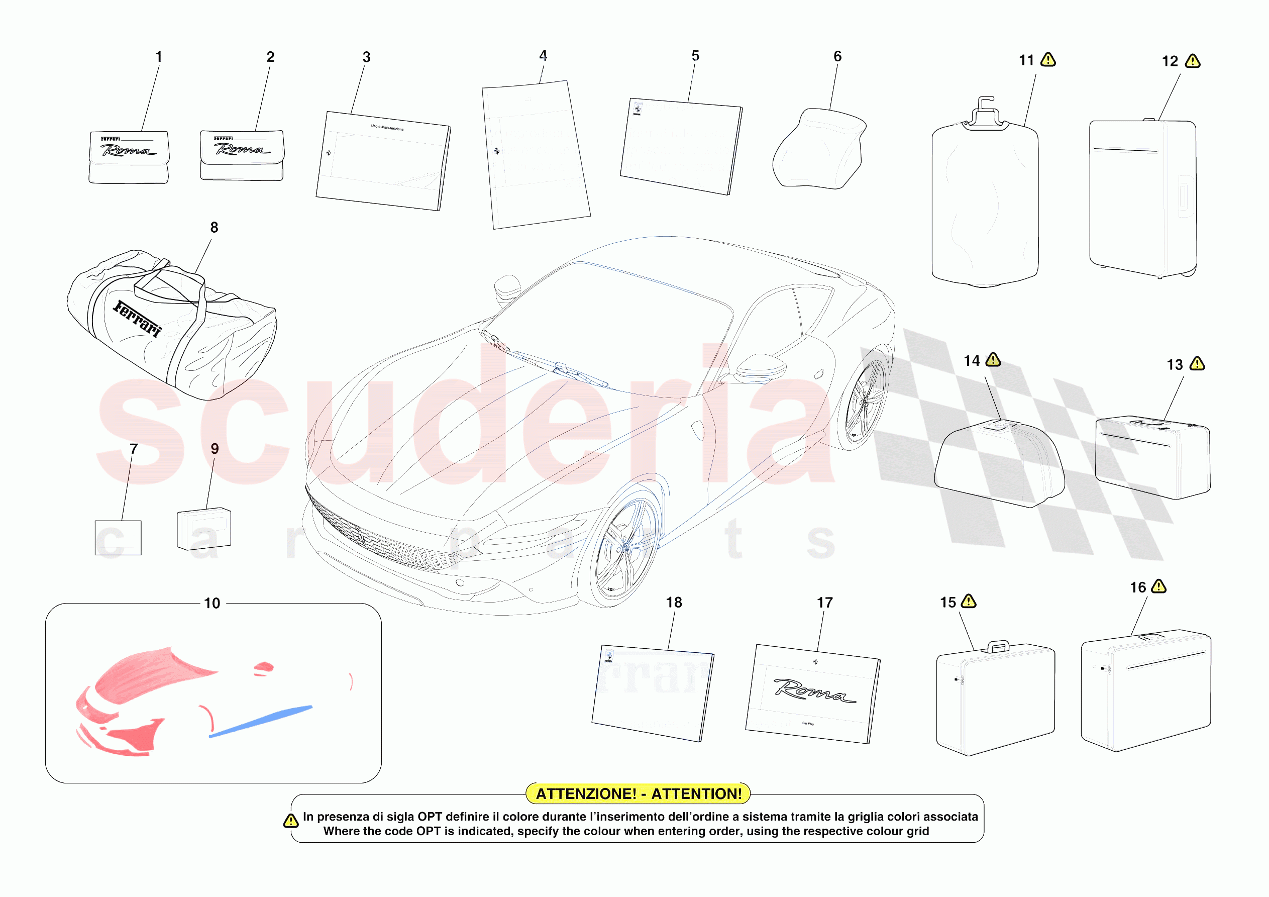 OTHER ACCESSORIES of Ferrari Ferrari Roma Europe RH