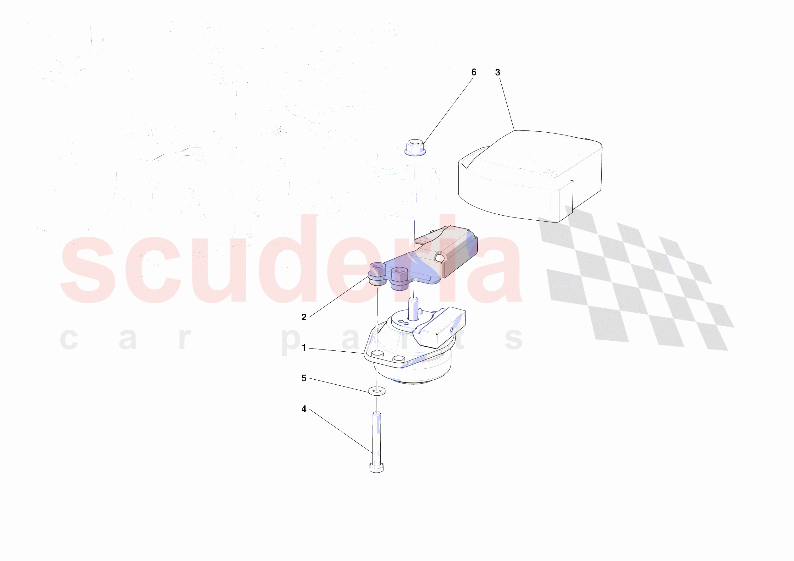 ENGINE SUSPENSION BUSH of Ferrari Ferrari Roma Spider Europe