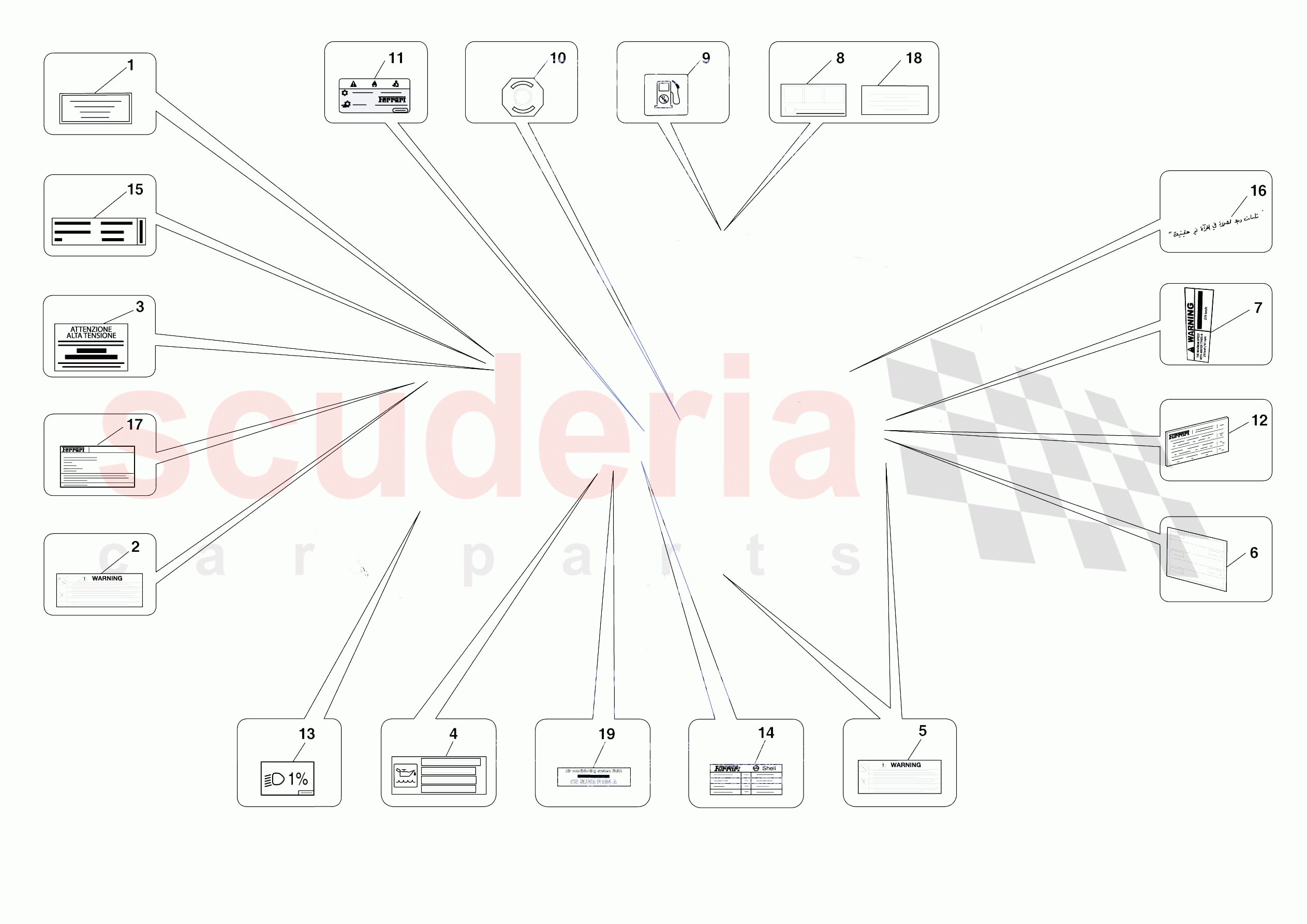 PLATES of Ferrari Ferrari Roma Spider Europe