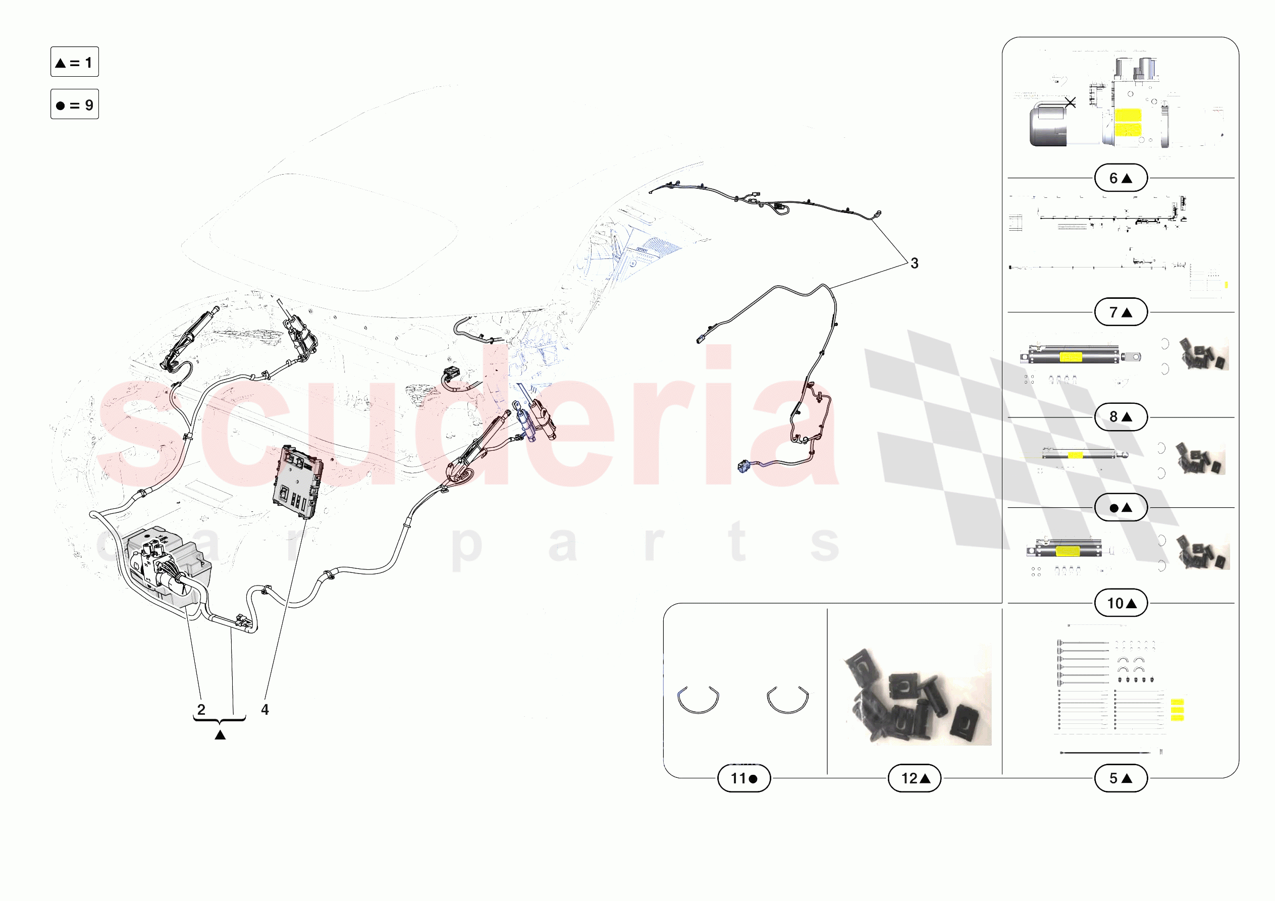 ROOF - HYDRAULICS of Ferrari Ferrari Roma Spider Europe