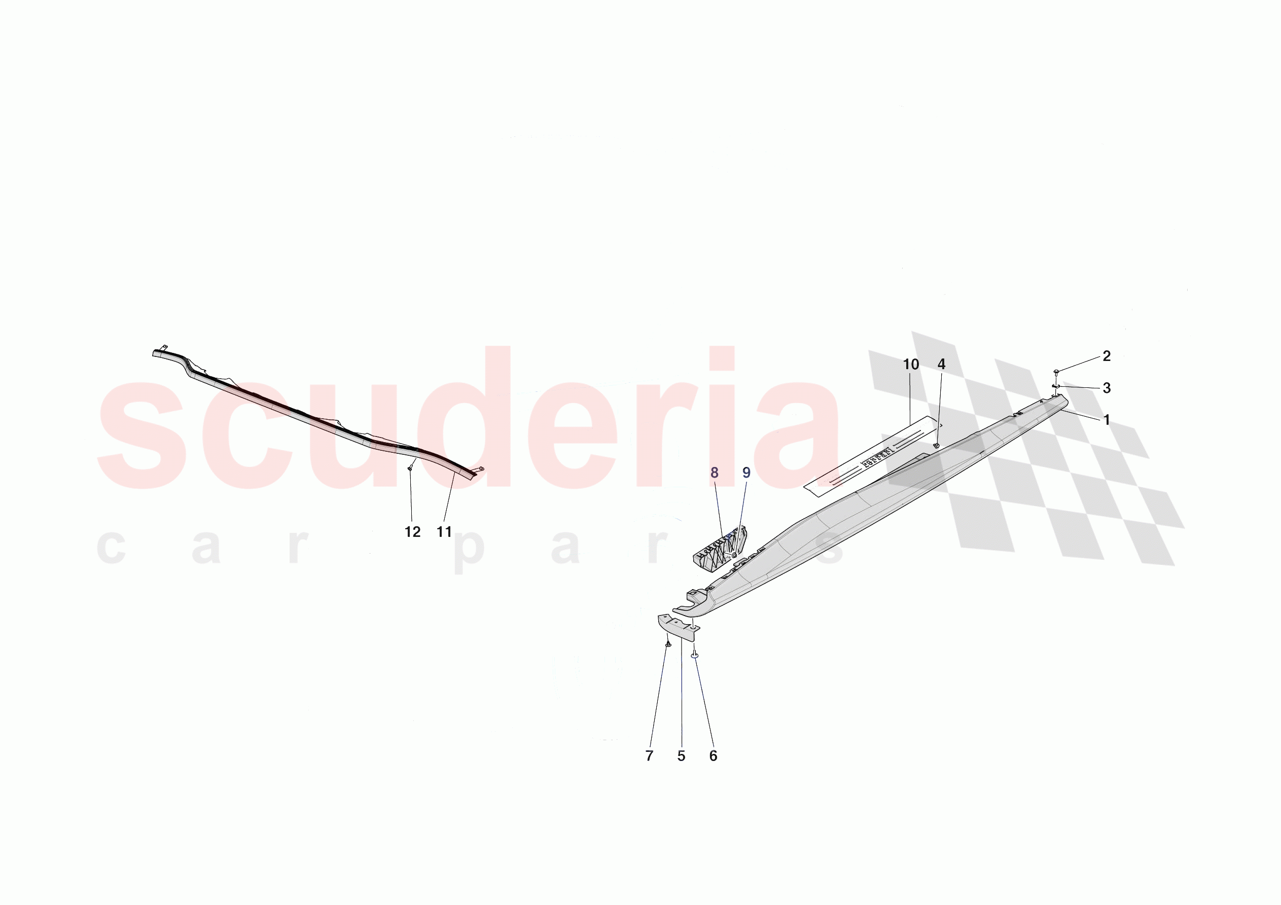 EXTERNAL LATERAL TRIM of Ferrari Ferrari Roma Spider Europe