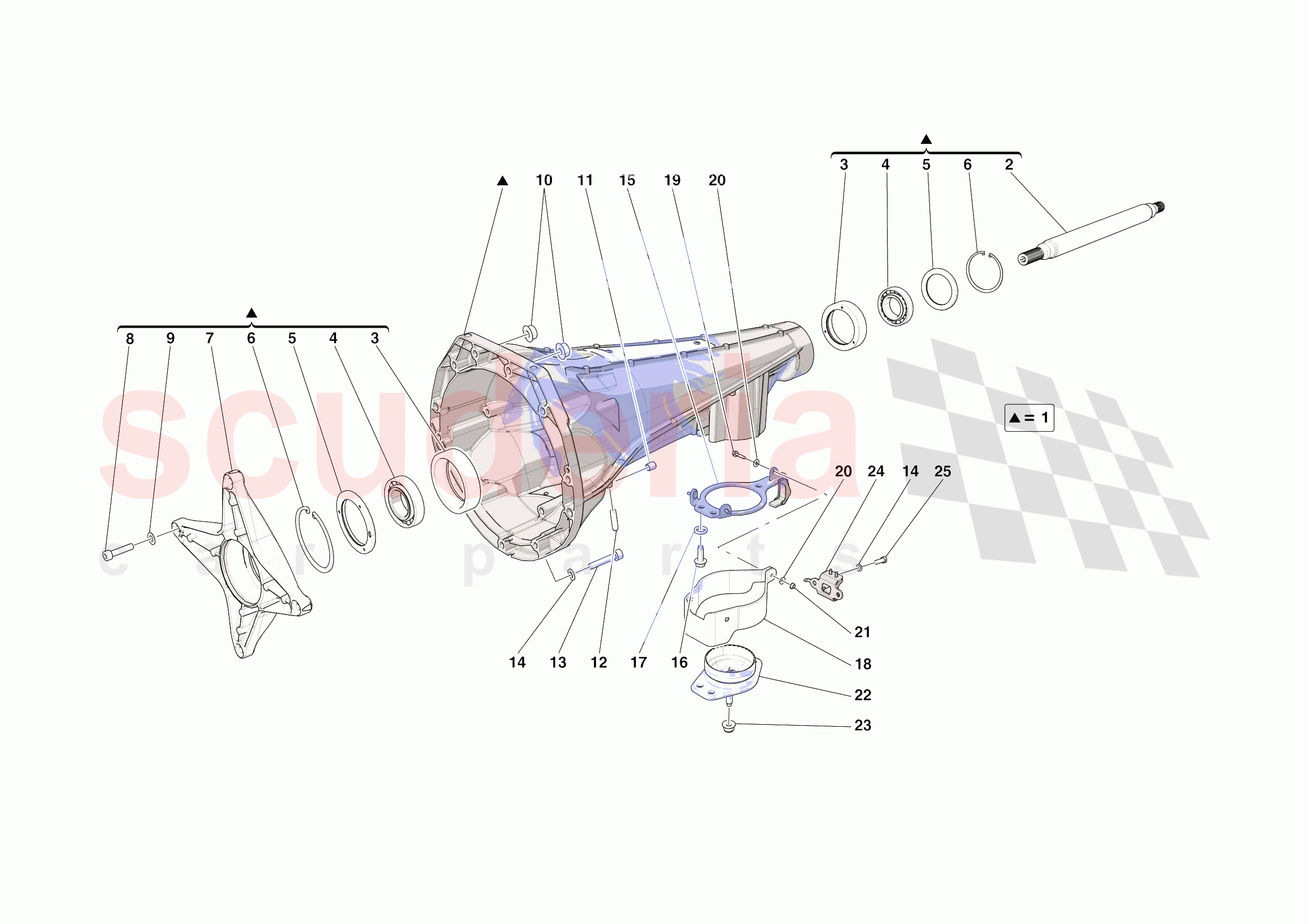 CLUTCH HOUSING of Ferrari Ferrari Roma Spider Europe RH