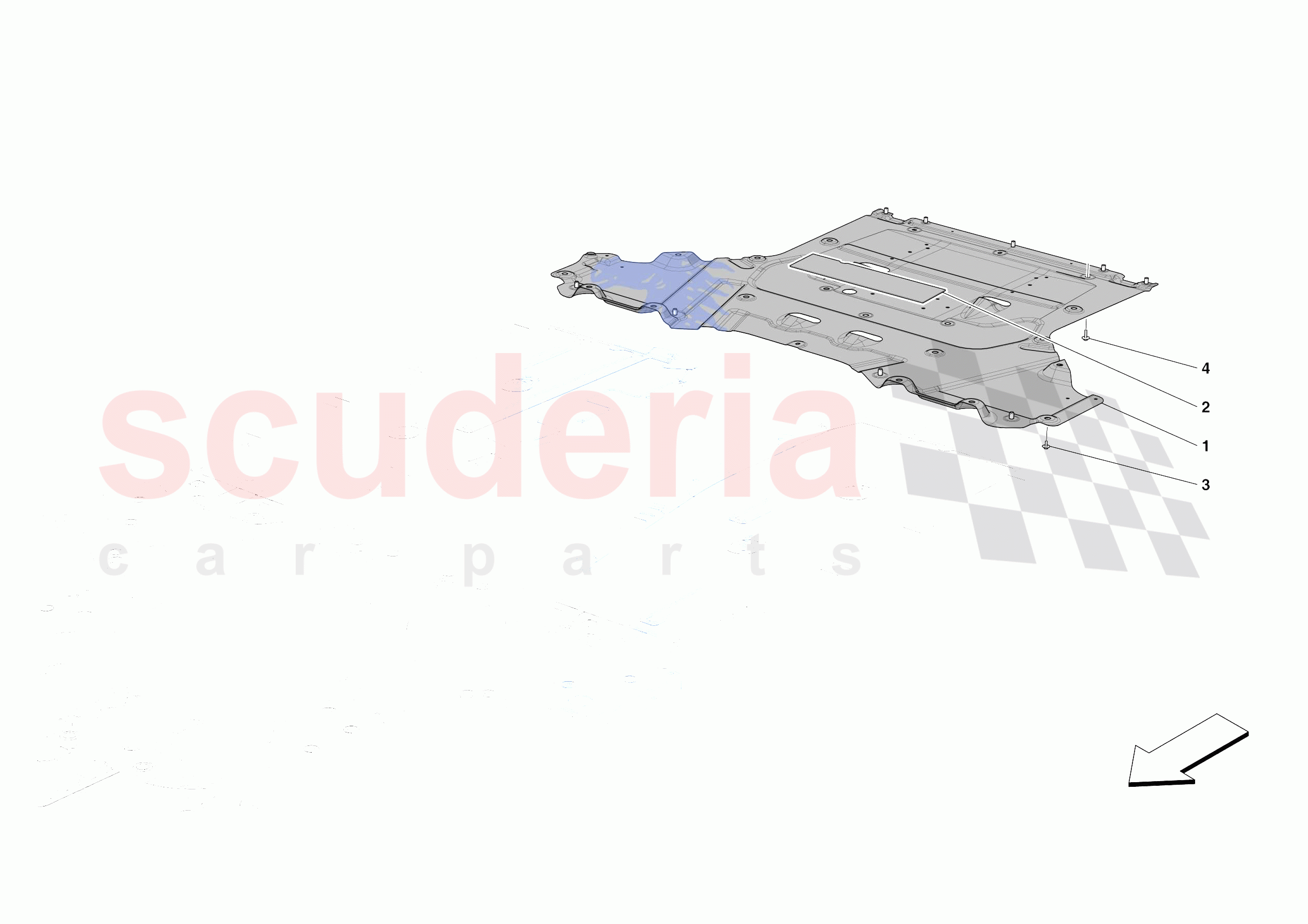 REAR SHIELDS of Ferrari Ferrari Roma Spider Europe RH