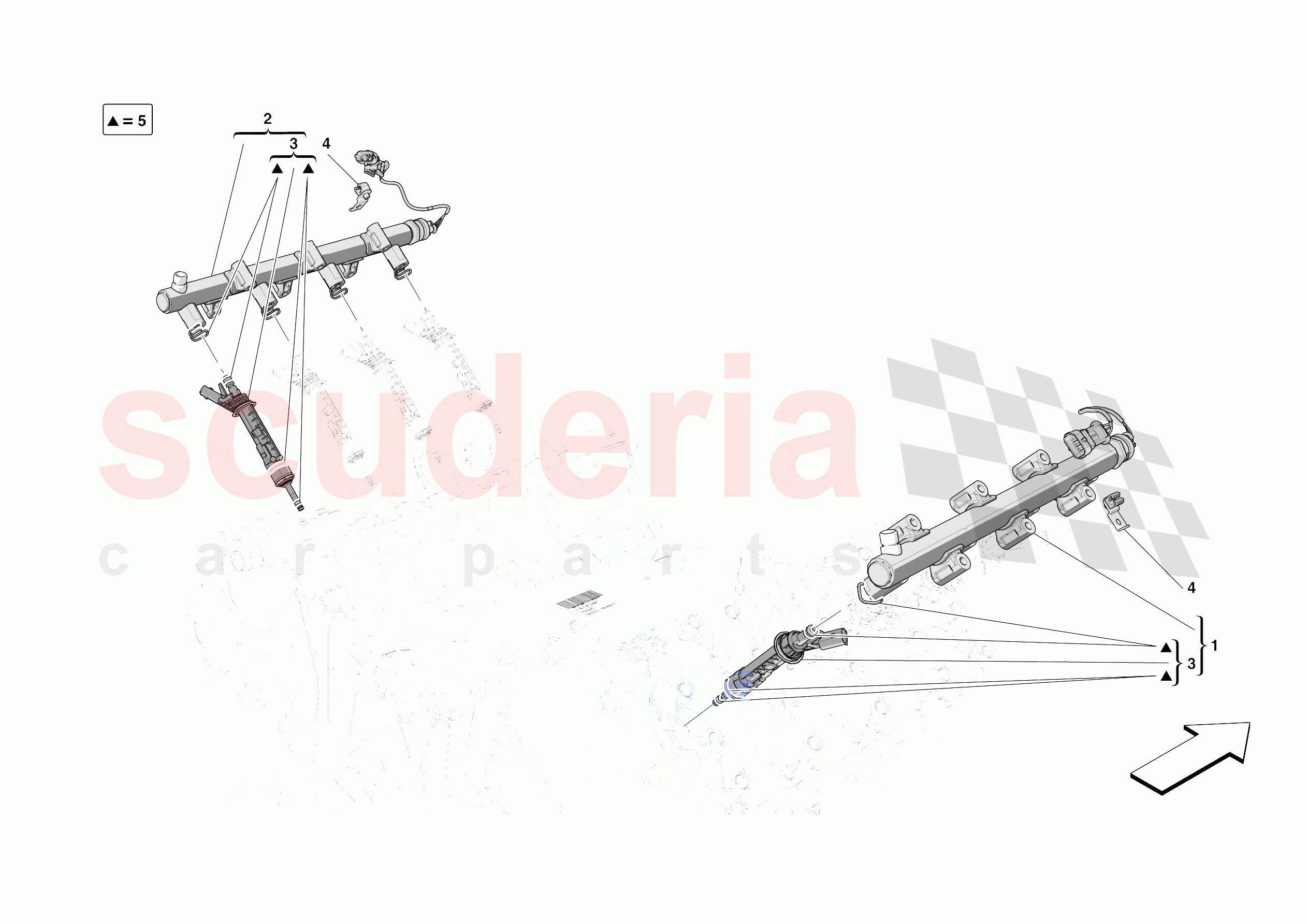 INJECTOR PIPES of Ferrari Ferrari SF90 Spider Europe