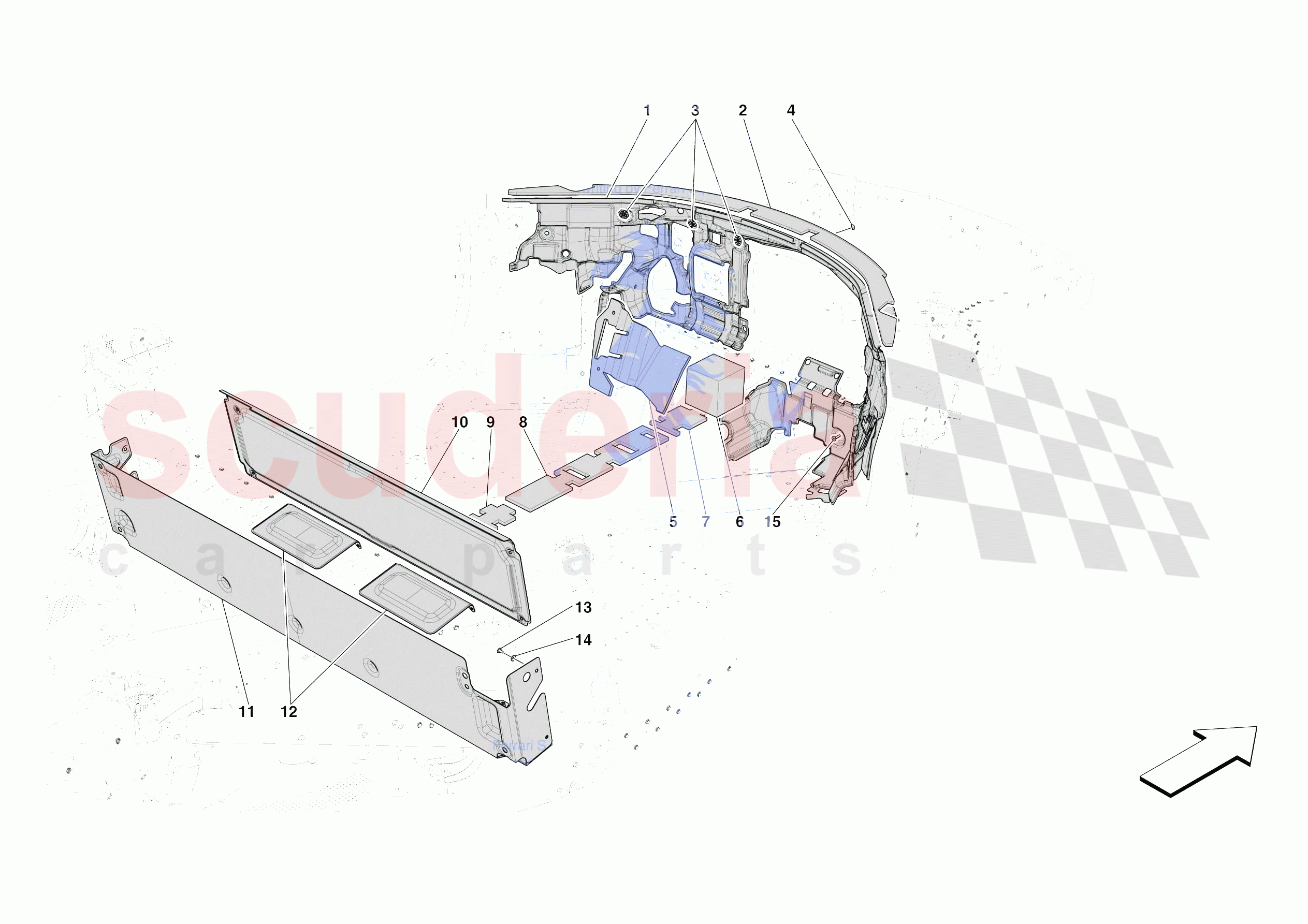 INTERNAL CABIN INSULATION of Ferrari Ferrari SF90 Spider Europe