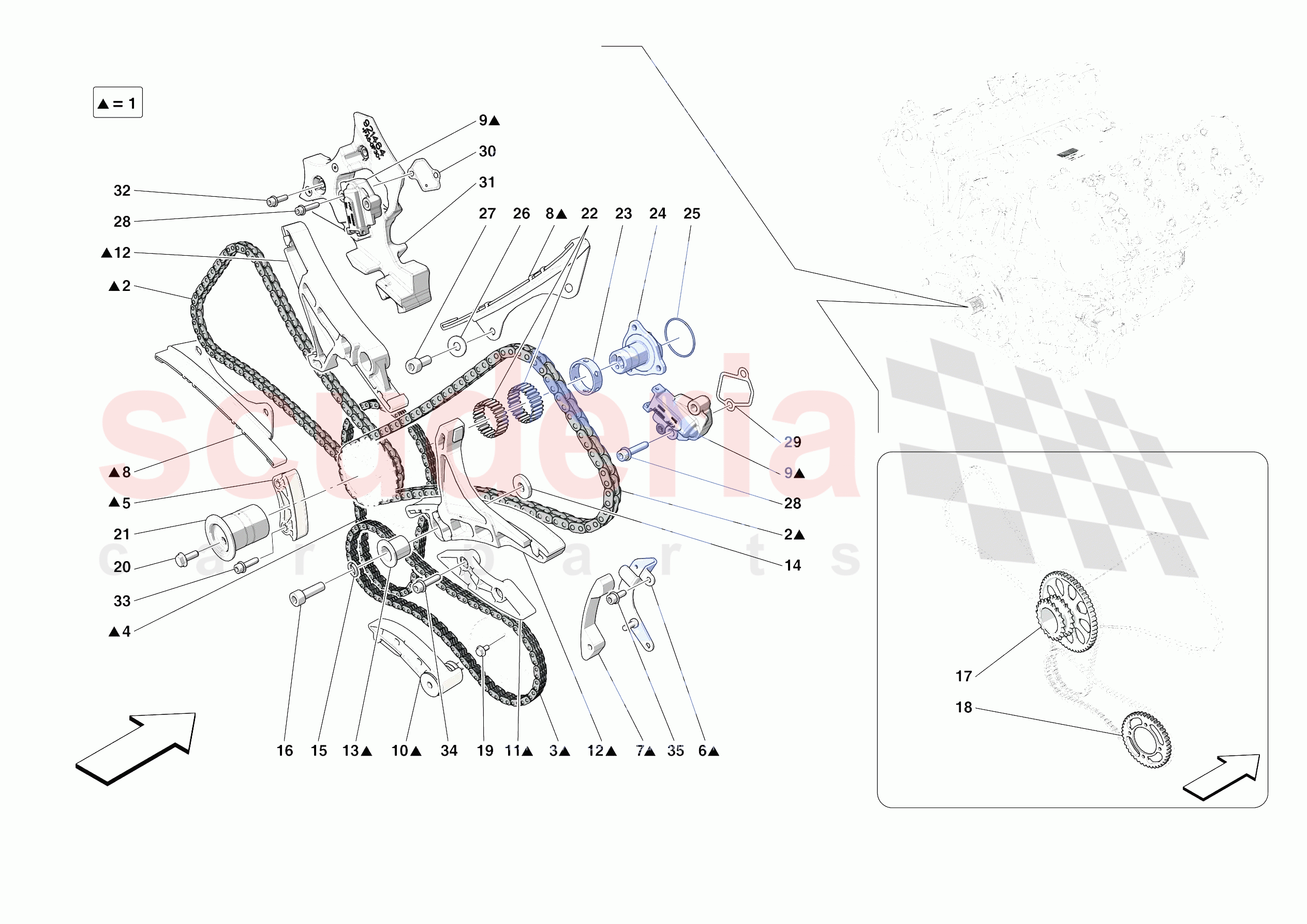 TIMING SYSTEM DRIVE of Ferrari Ferrari SF90 Spider Europe RH