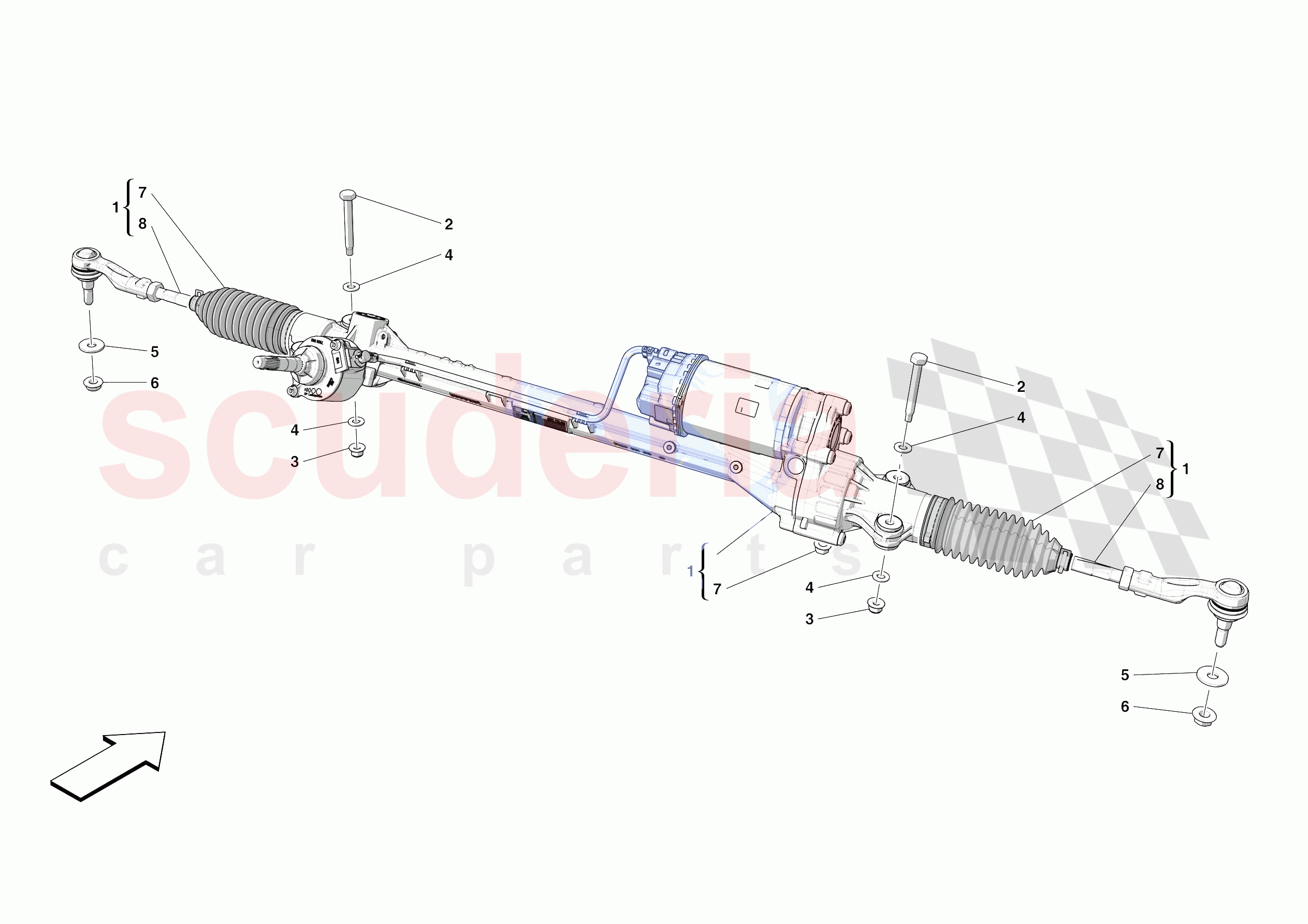 STEERING BOX of Ferrari Ferrari SF90 Spider Europe RH