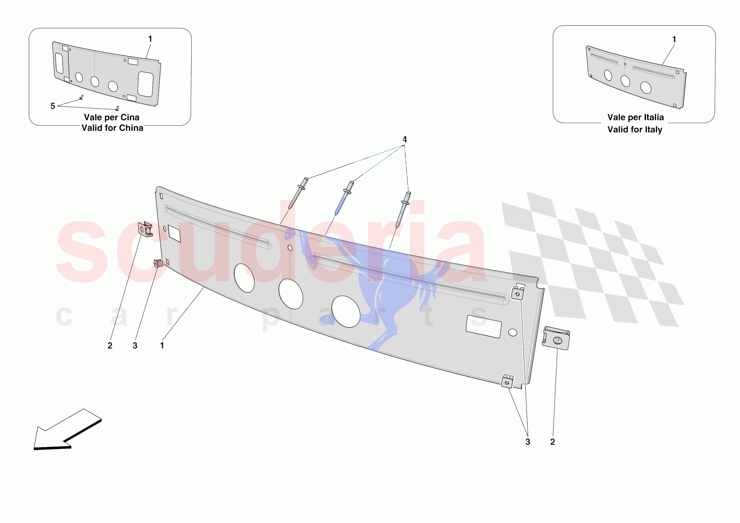 INSTALLING FRONT LICENCE PLATE of Ferrari Ferrari SF90 Spider USA