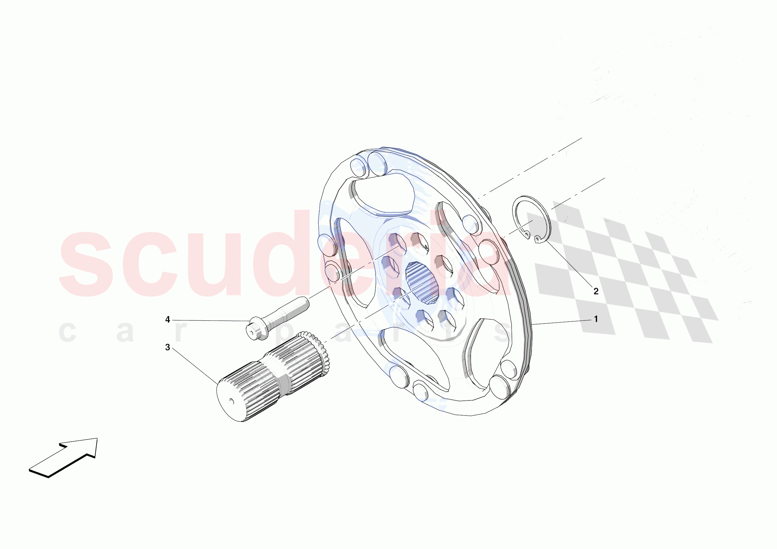 ENGINE FLYWHEEL of Ferrari Ferrari SF90 Stradale USA