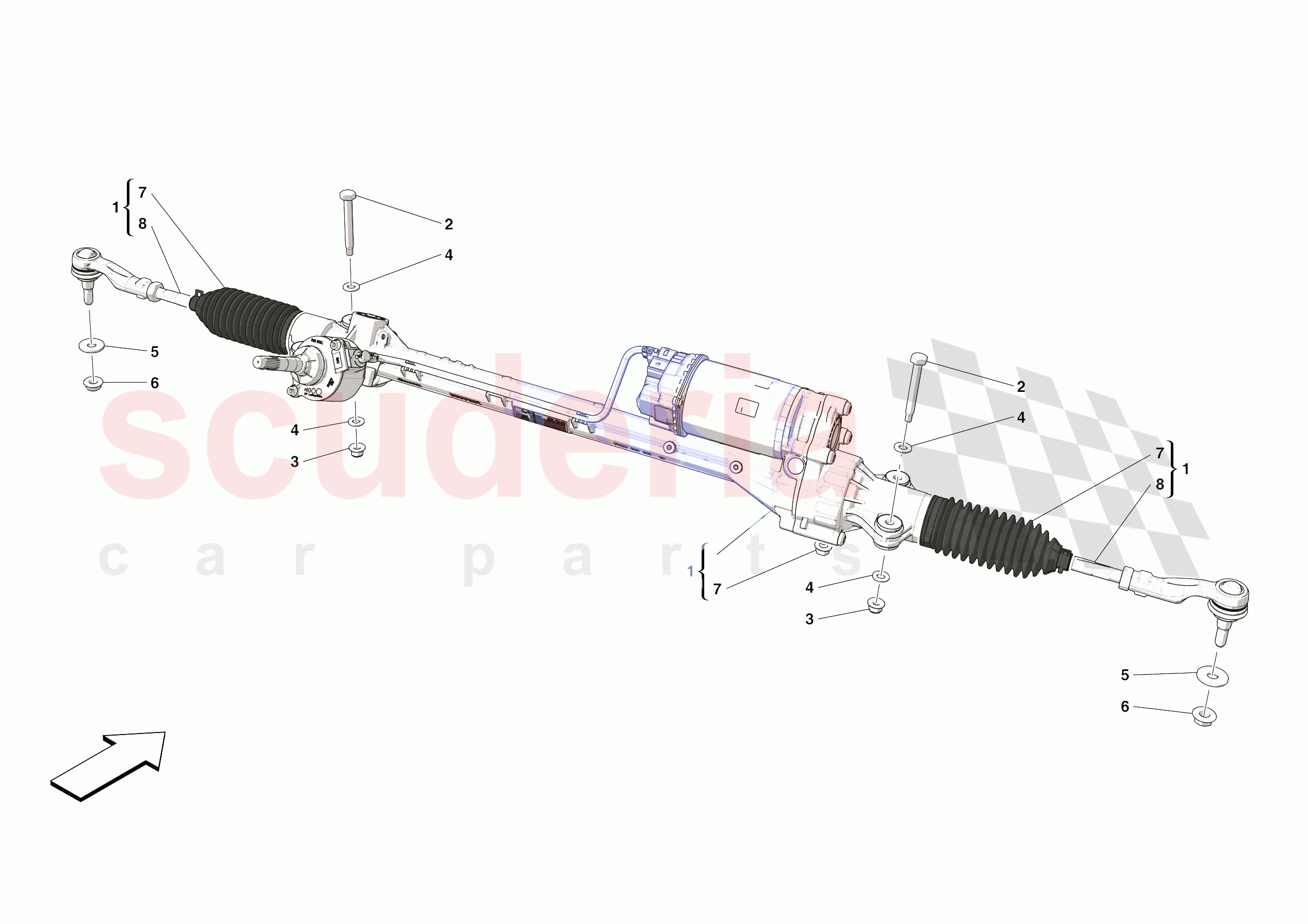 STEERING BOX of Ferrari Ferrari SF90 Stradale USA