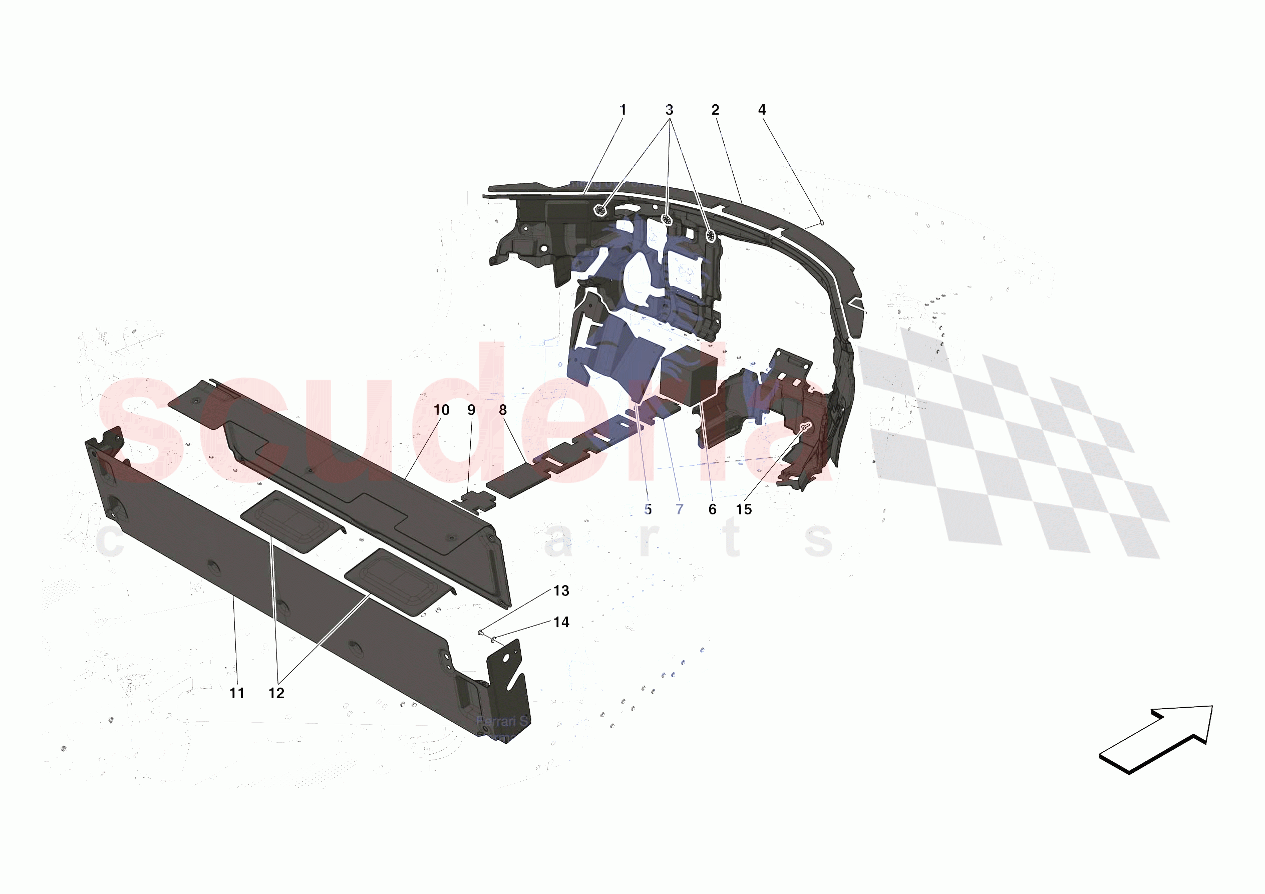 INTERNAL CABIN INSULATION of Ferrari Ferrari SF90 Stradale USA
