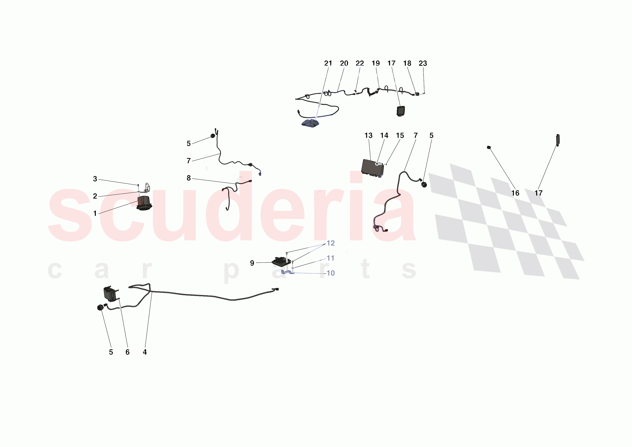 ADAS AND SENSORS of Ferrari Ferrari SF90 Stradale USA